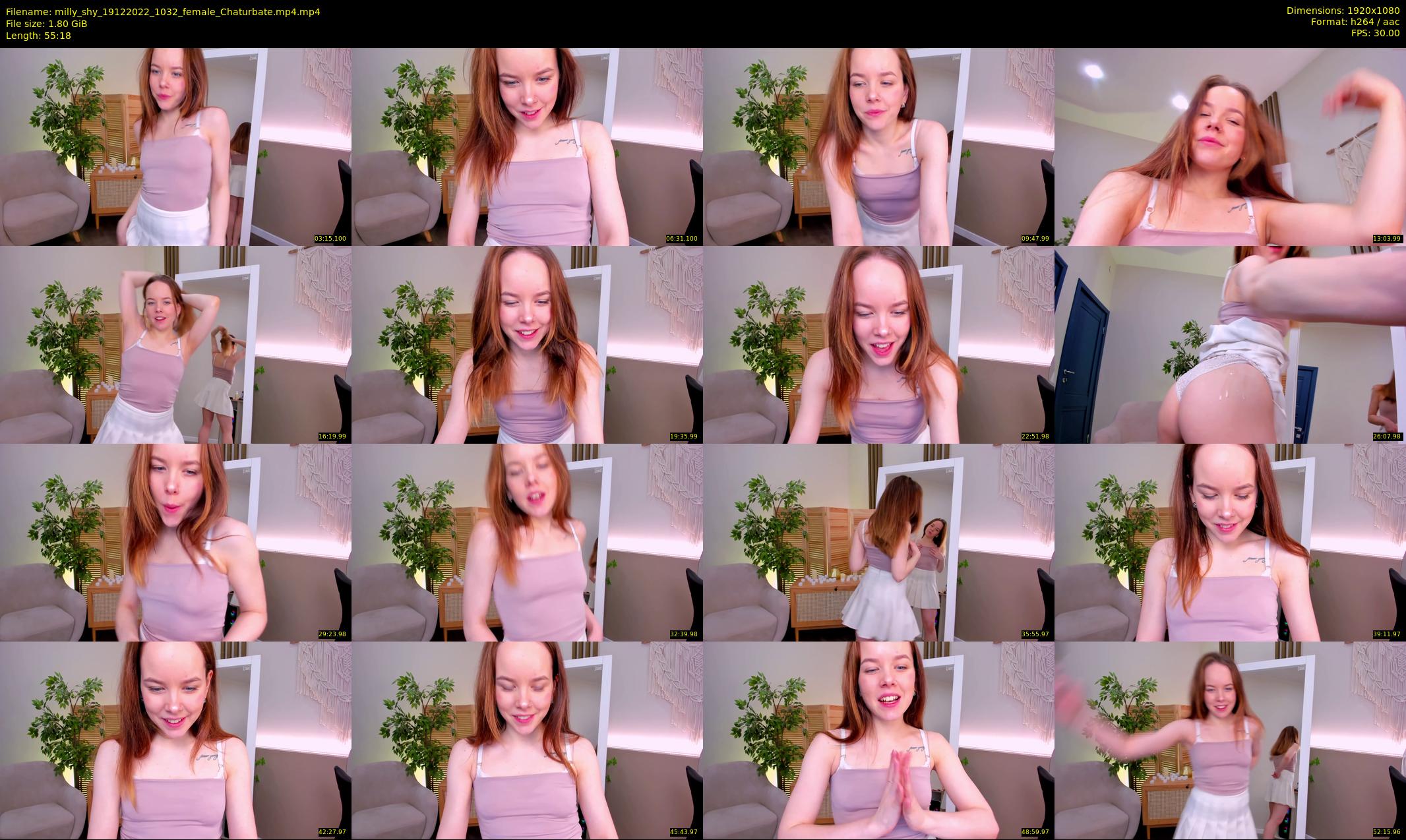 milly_shy — 56 minute Chaturbate female cam show recording, 1080p, Dec 19, 2022