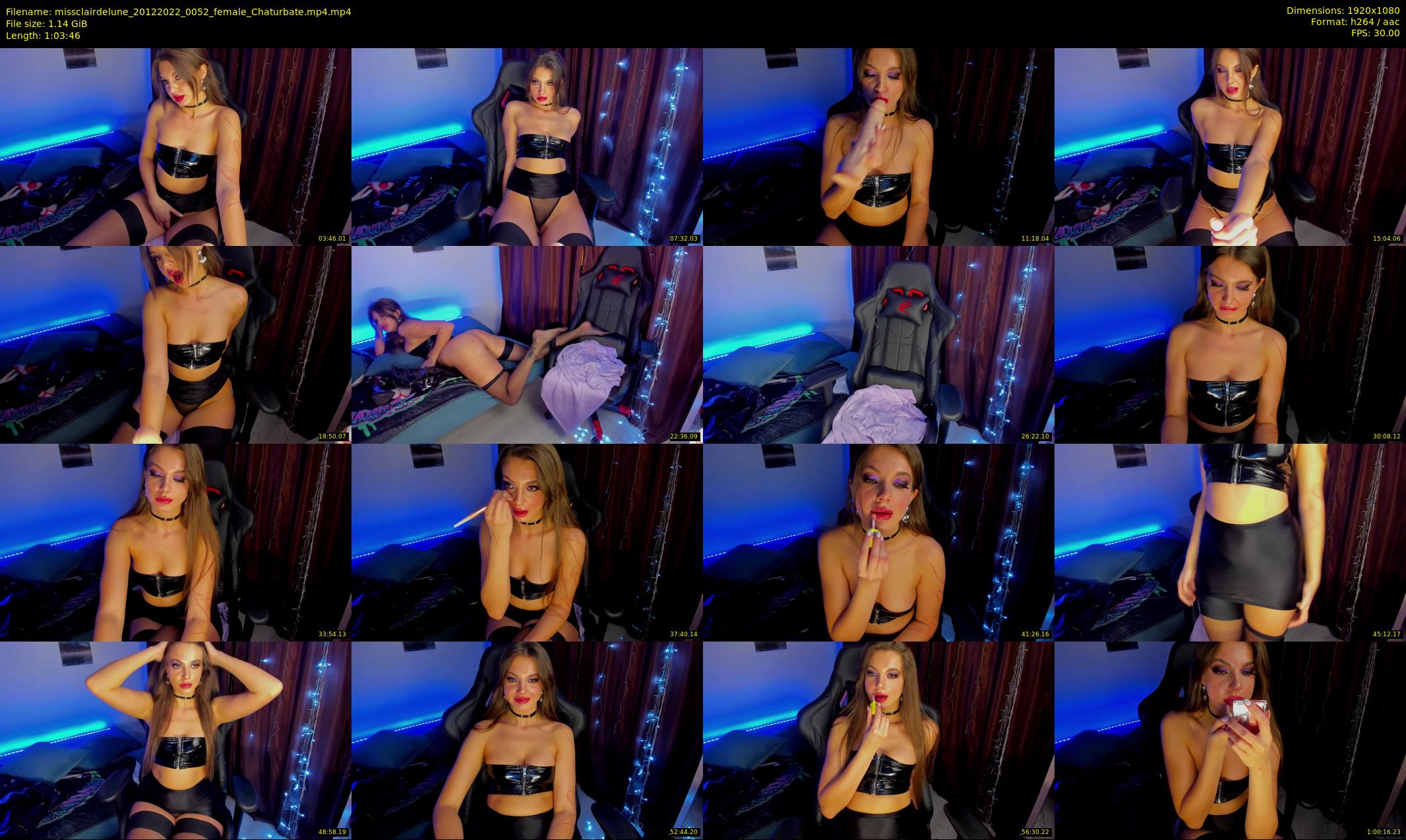 missclairdelune — 64 minute Chaturbate female cam show recording, 1080p, Dec 20, 2022