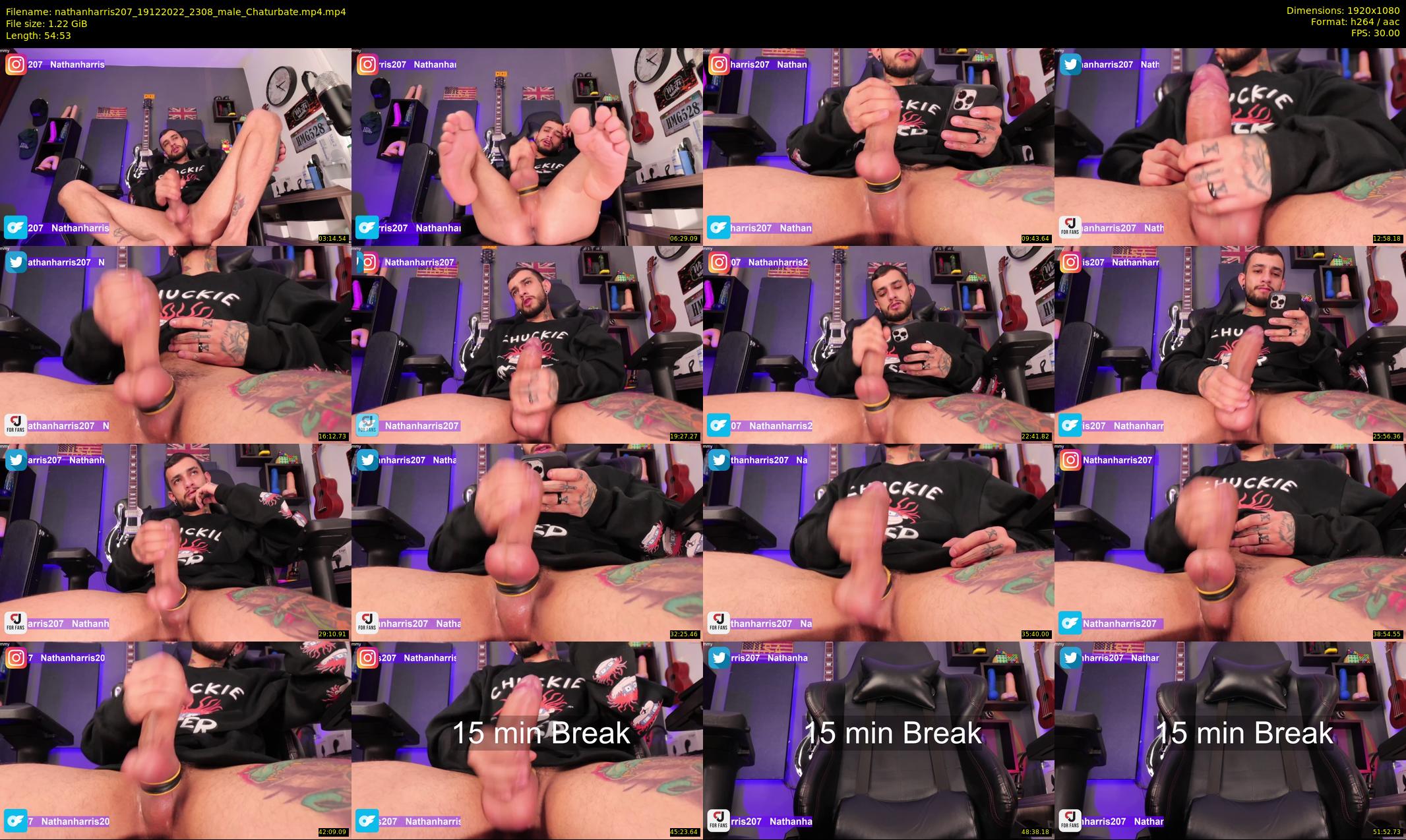 nathanharris207 — 55 minute Chaturbate male cam show recording, 1080p, Dec 19, 2022