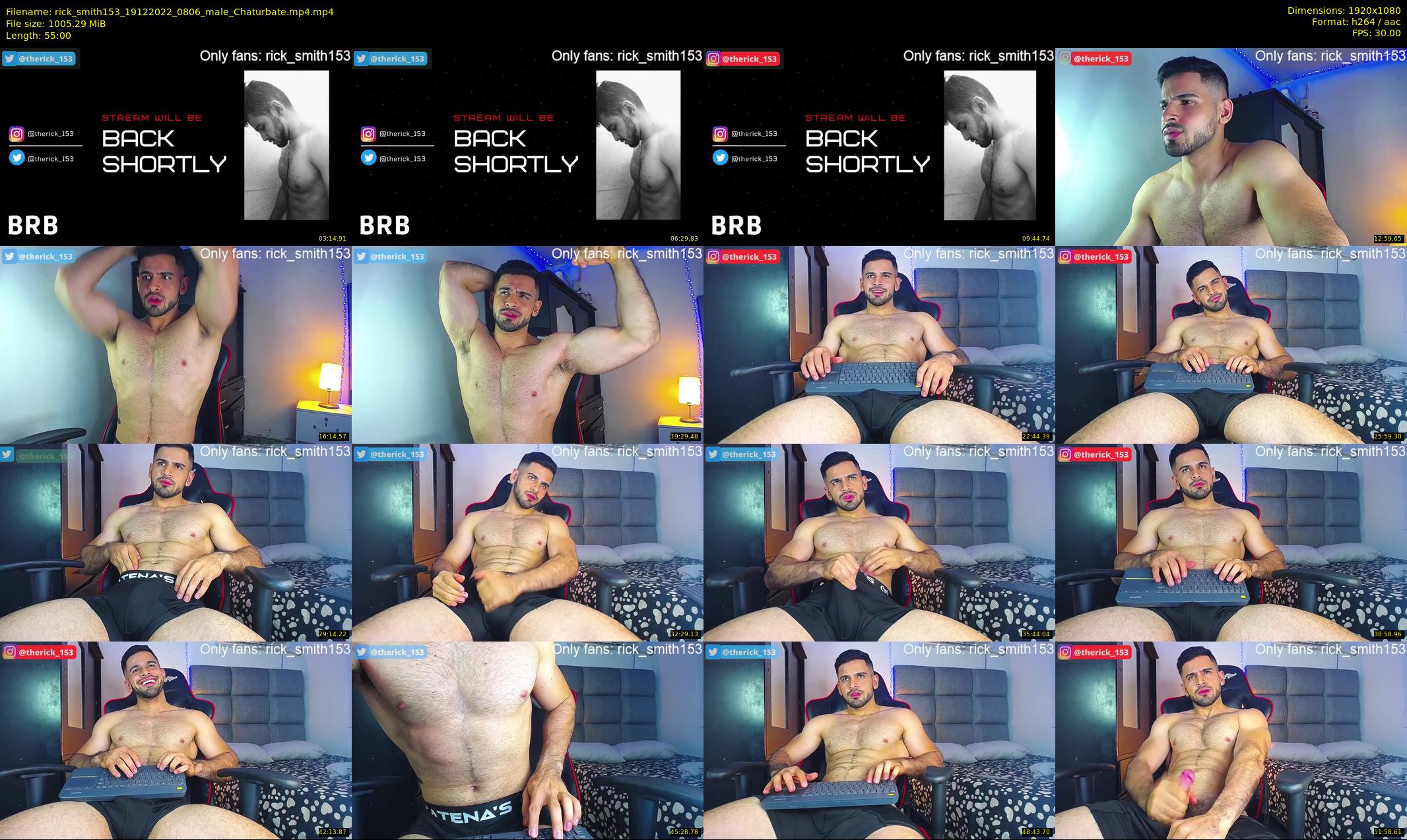 rick_smith153 — 55 minute Chaturbate male cam show recording, 1080p, Dec 19, 2022