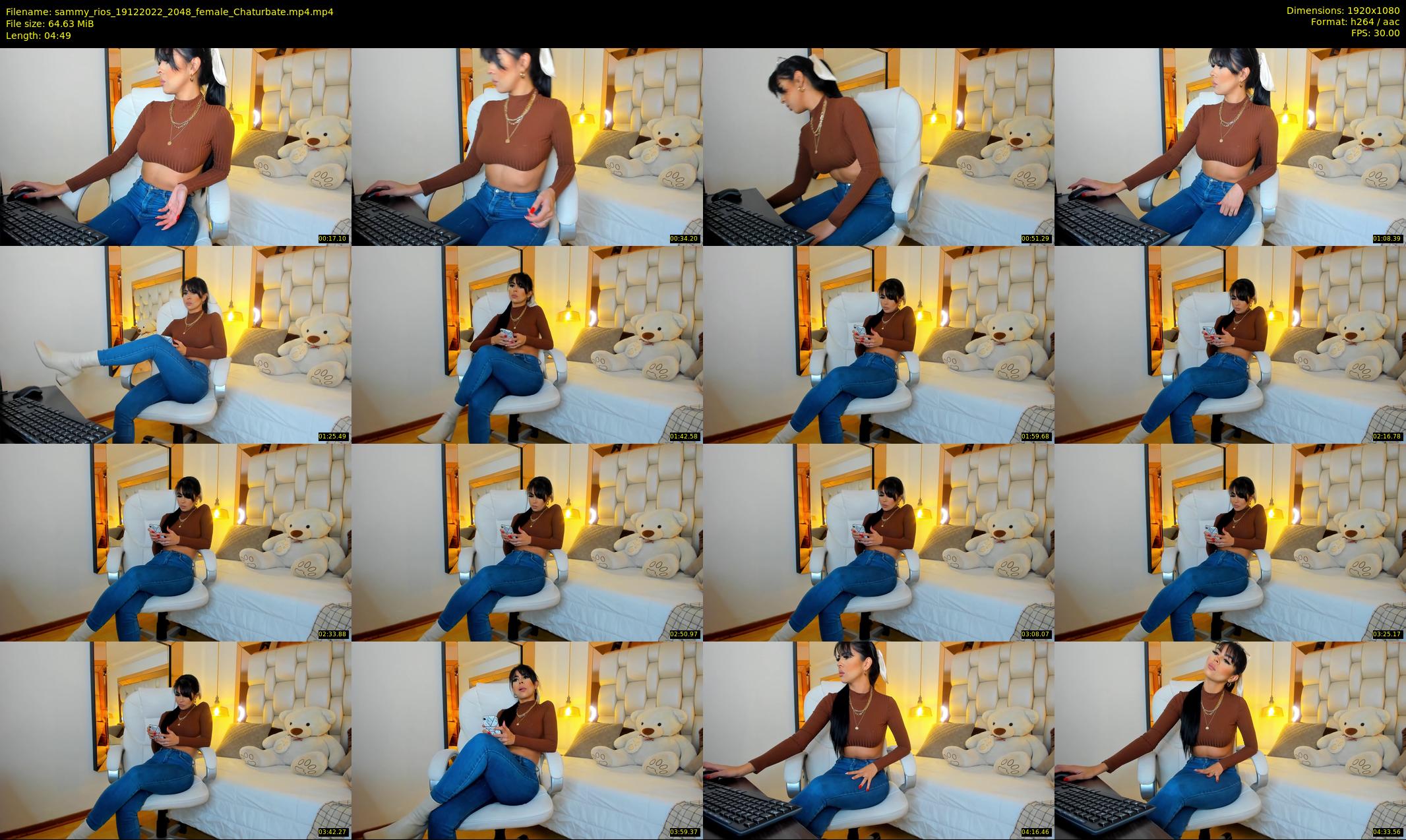 sammy_rios — 5 minute Chaturbate female cam show recording, 1080p, Dec 19, 2022