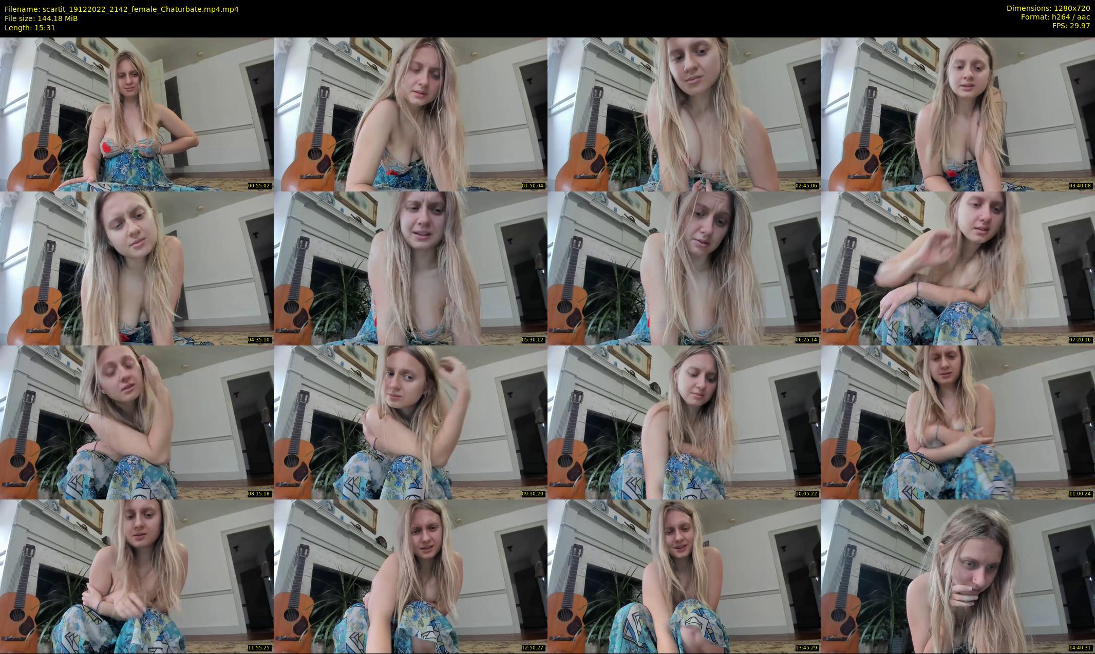 scartit — 16 minute Chaturbate female cam show recording, 720p, Dec 19, 2022