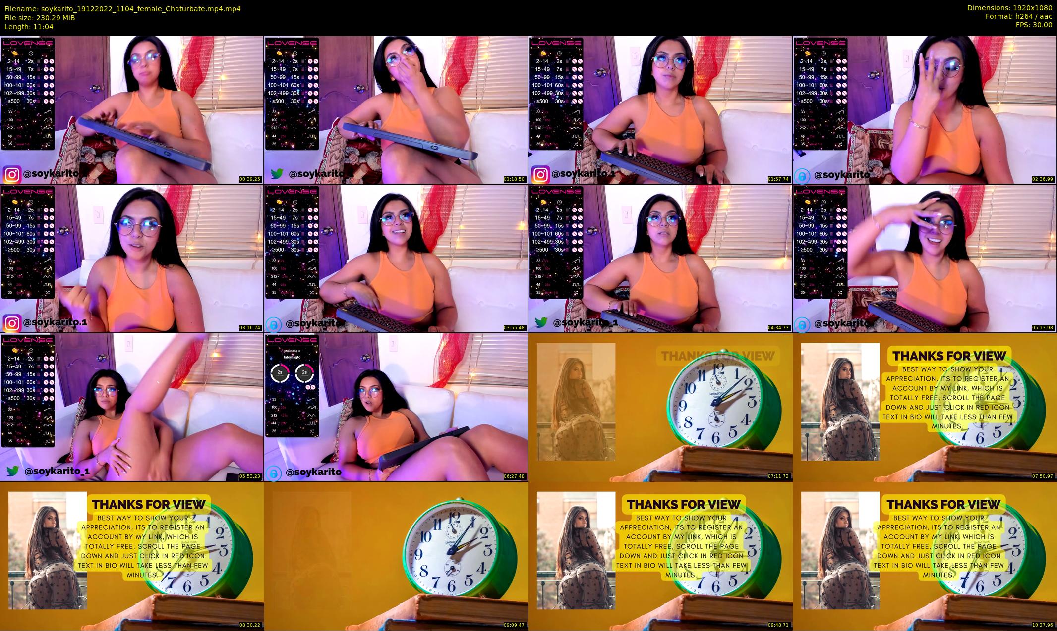 soykarito — 12 minute Chaturbate female cam show recording, 1080p, Dec 19, 2022