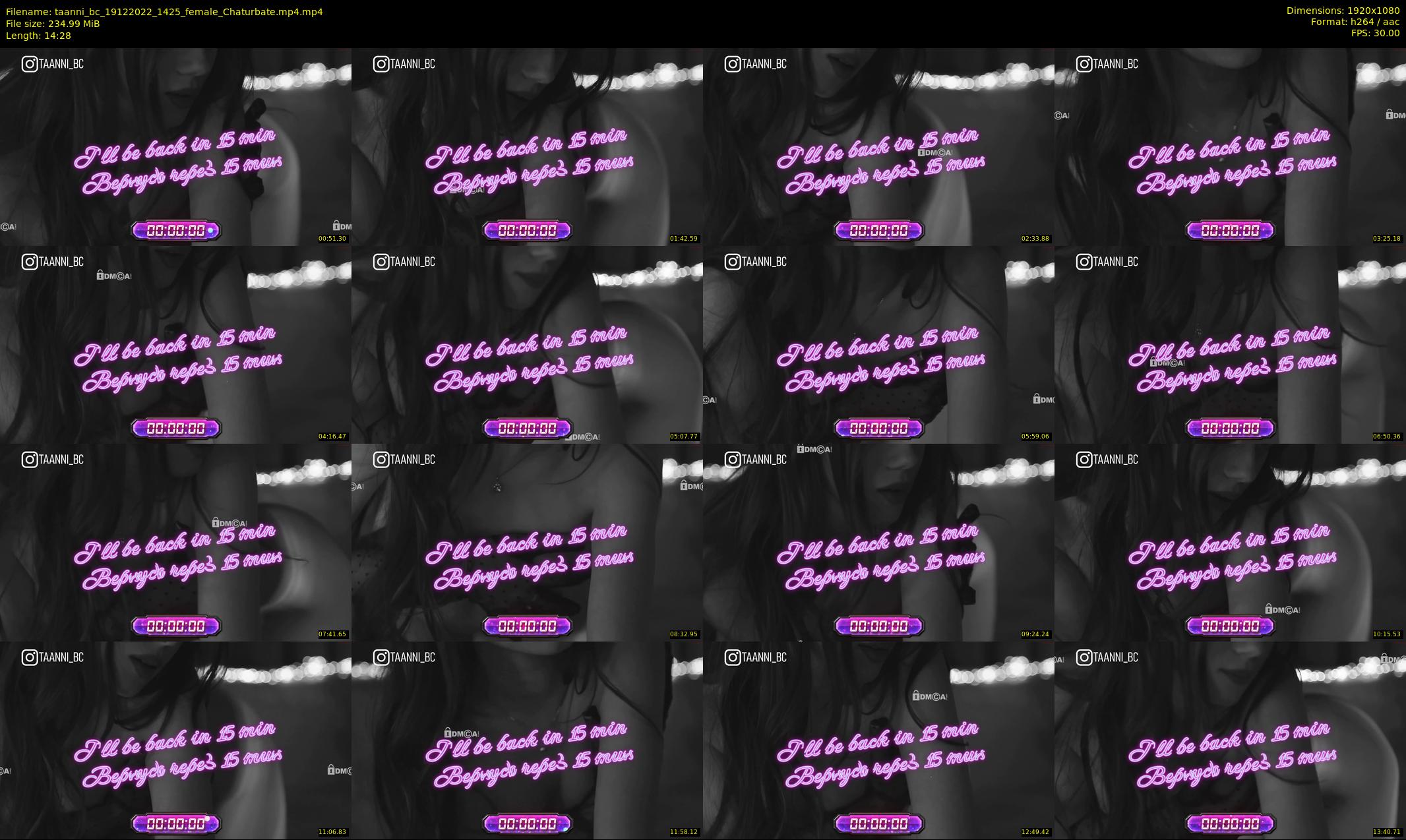 taanni_bc — 15 minute Chaturbate female cam show recording, 1080p, Dec 19, 2022