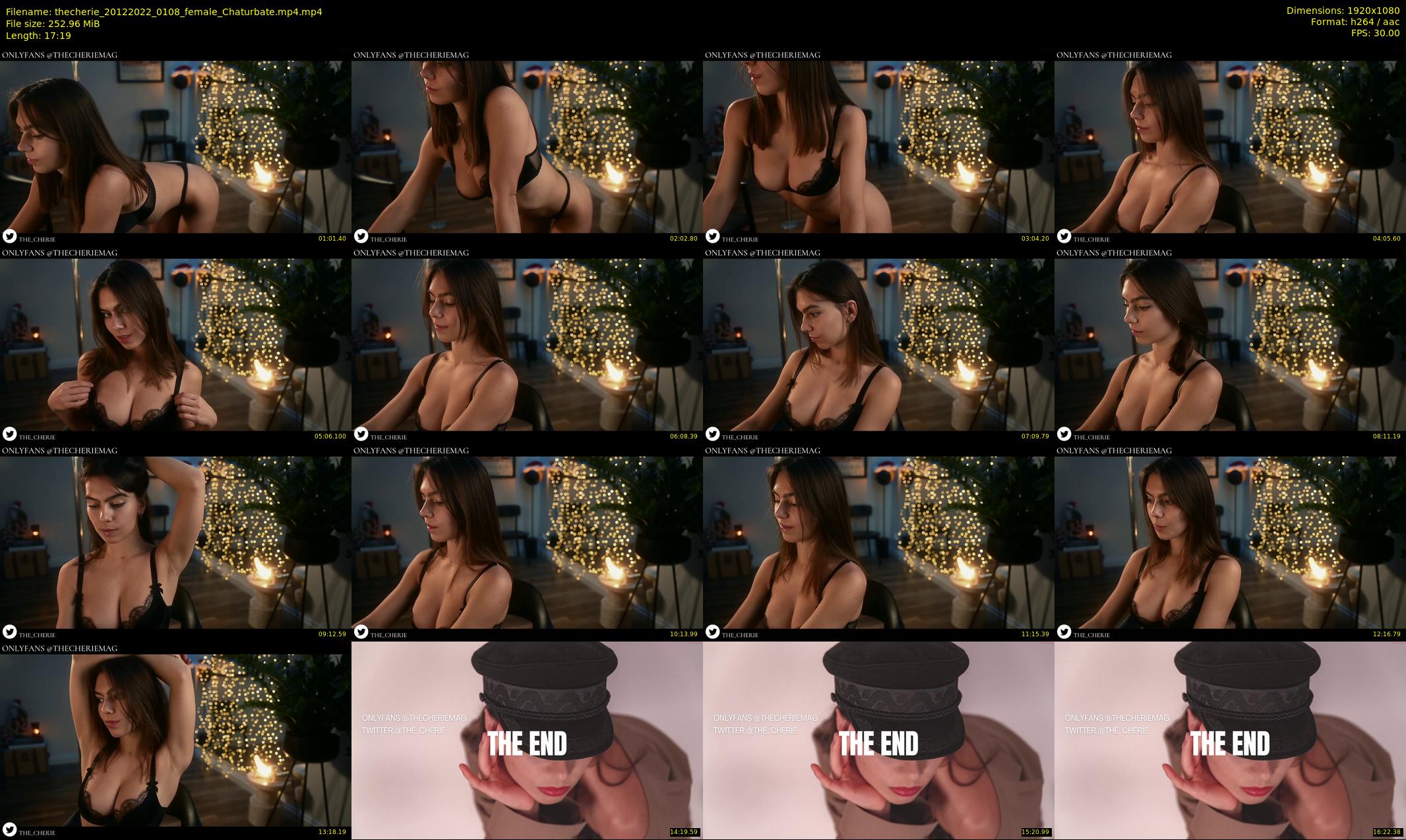 thecherie — 18 minute Chaturbate female cam show recording, 1080p, Dec 20, 2022