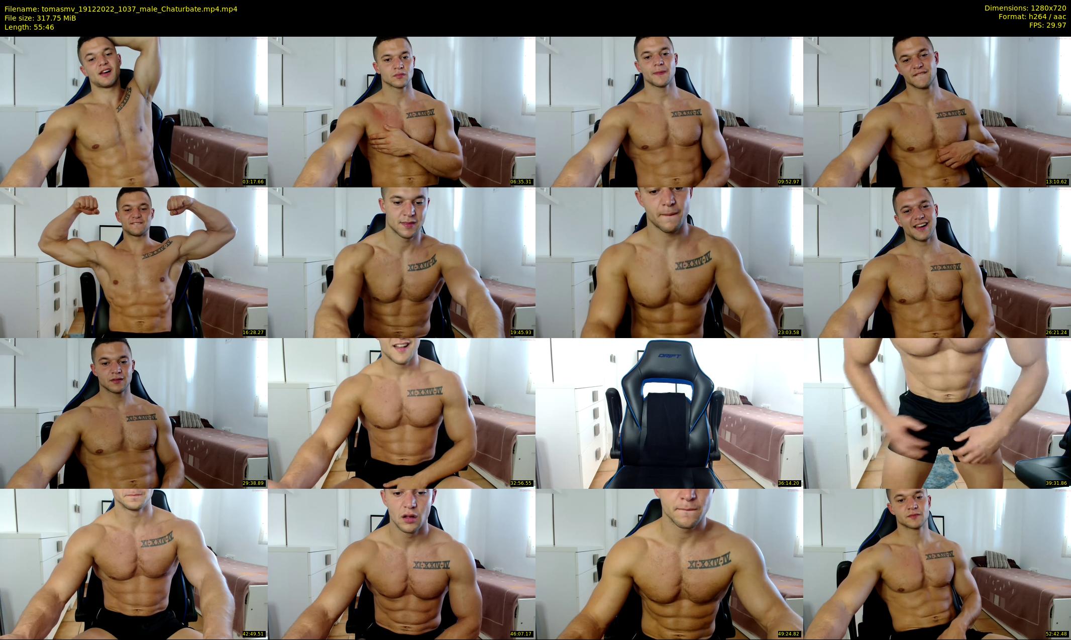 tomasmv — 56 minute Chaturbate male cam show recording, 720p, Dec 19, 2022