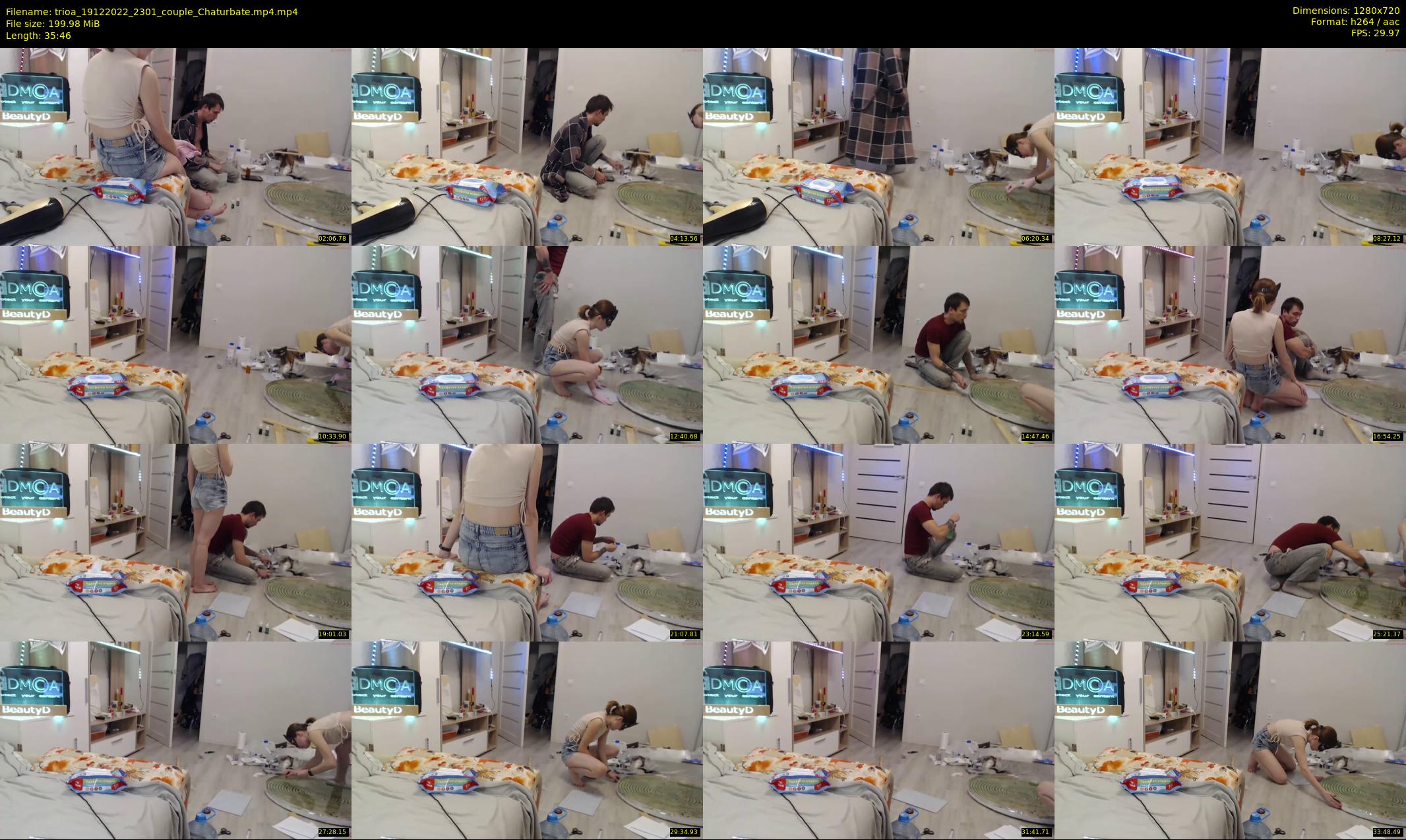 trioa — 36 minute Chaturbate couple cam show recording, 720p, Dec 19, 2022