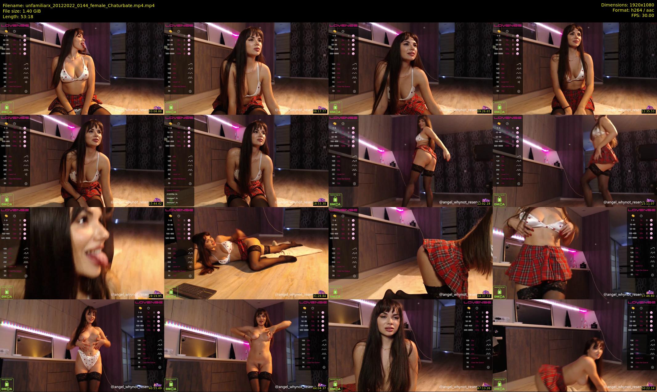 unfamiliarx — 54 minute Chaturbate female cam show recording, 1080p, Dec 20, 2022