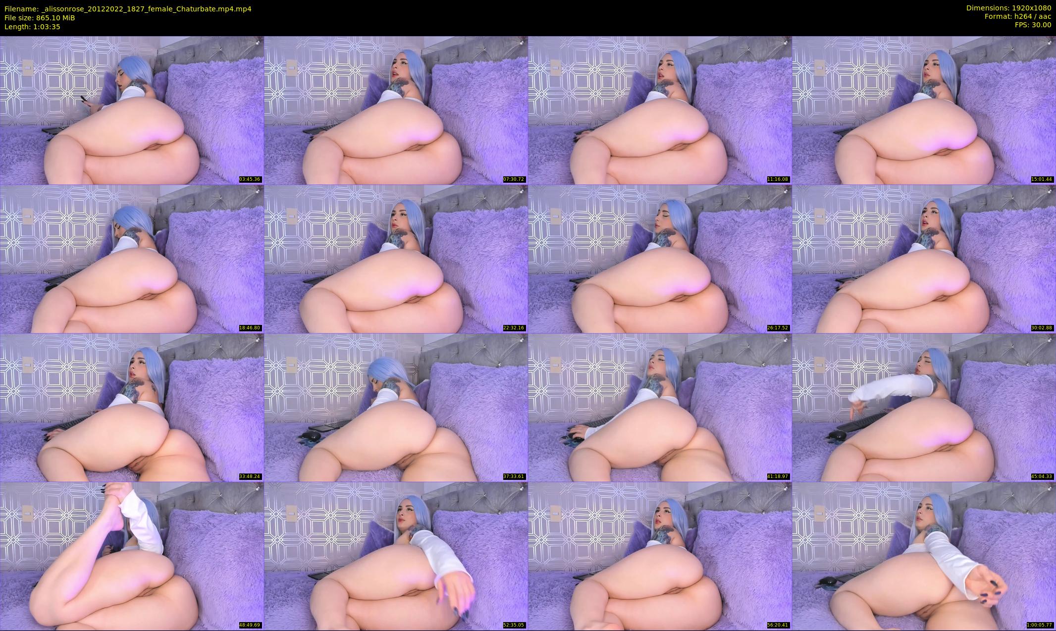 _alissonrose — 64 minute Chaturbate female cam show recording, 1080p, Dec 20, 2022