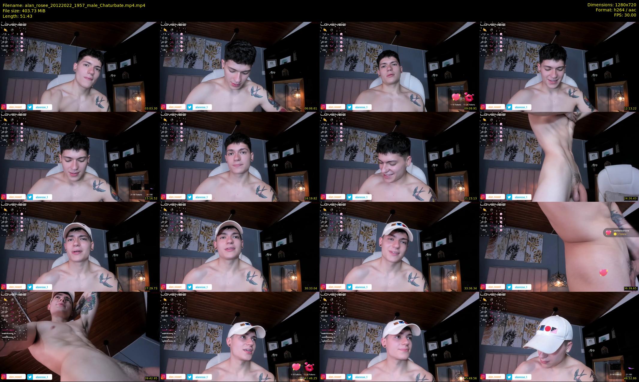alan_rosee — 52 minute Chaturbate male cam show recording, 720p, Dec 20, 2022