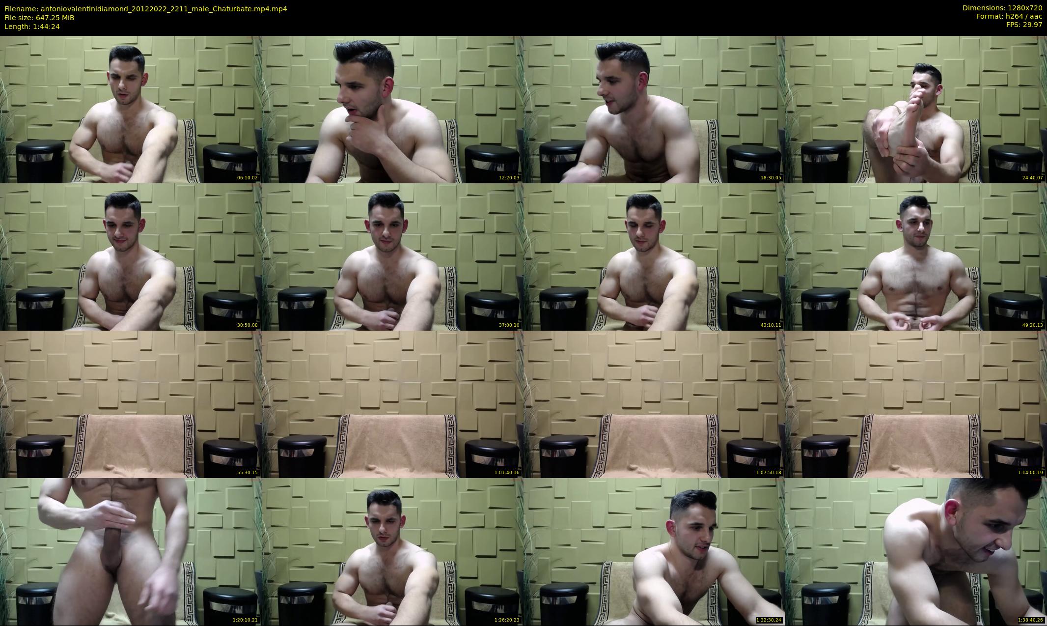 antoniovalentinidiamond — 105 minute Chaturbate male cam show recording, 720p, Dec 20, 2022