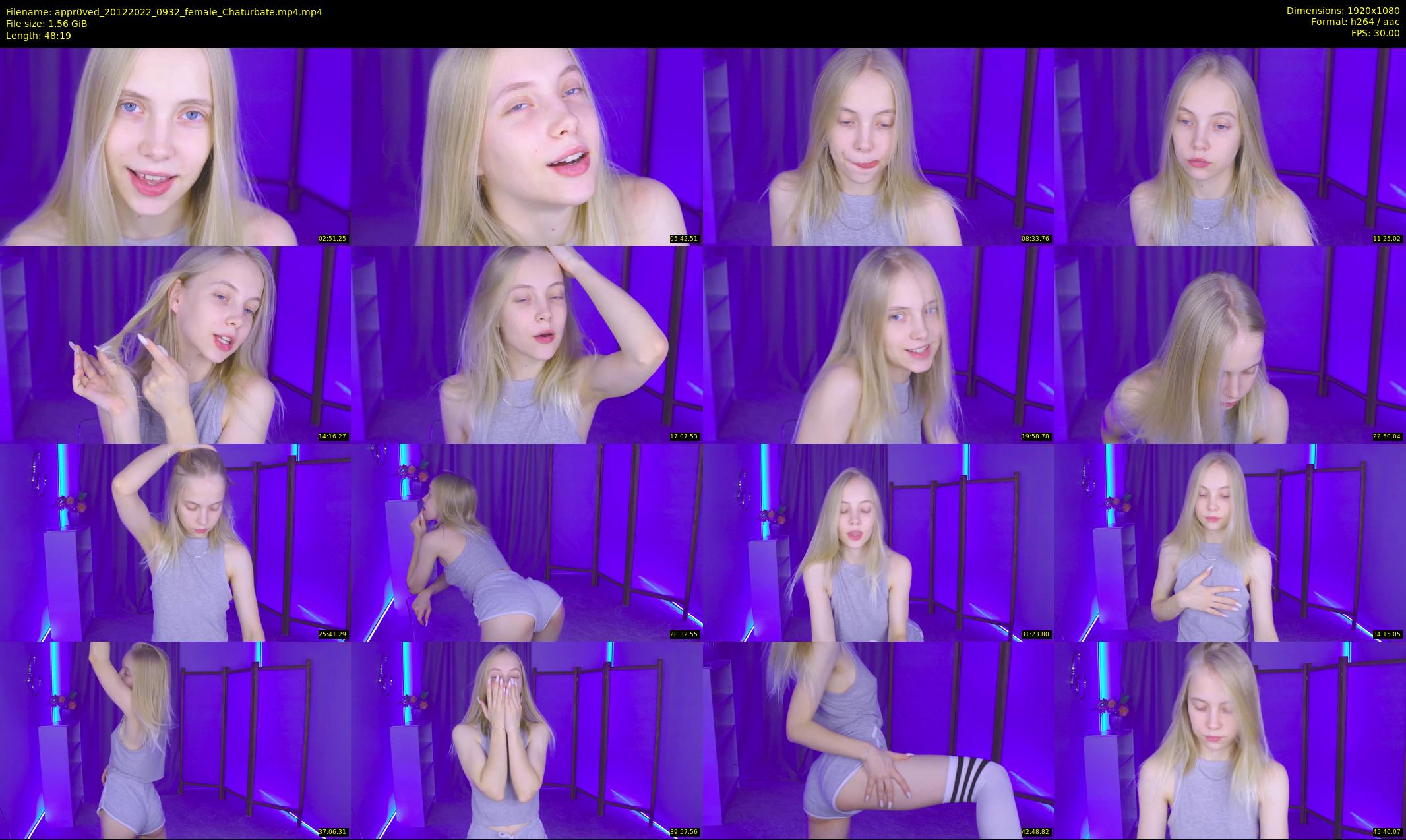 appr0ved — 49 minute Chaturbate female cam show recording, 1080p, Dec 20, 2022