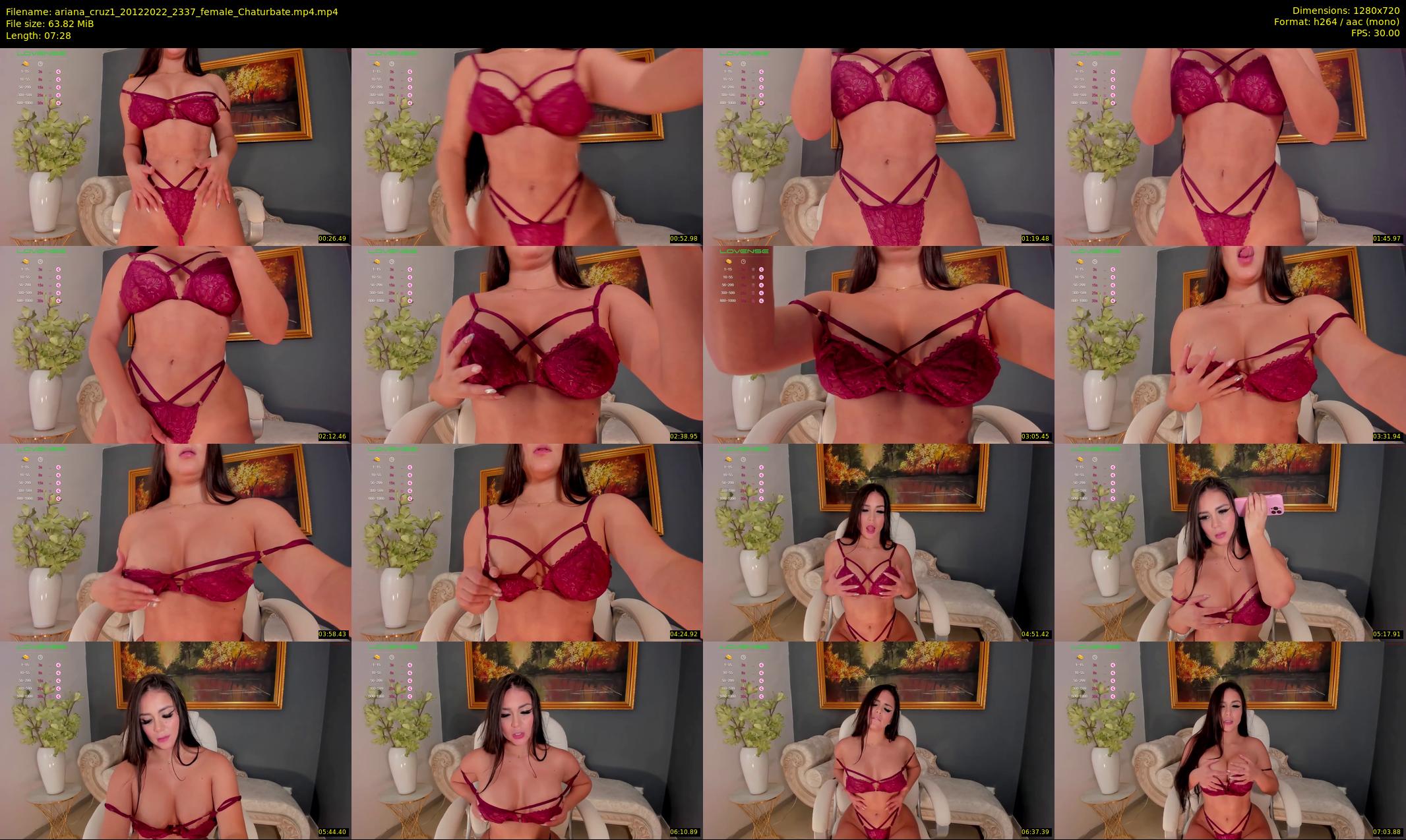 ariana_cruz1 — 8 minute Chaturbate female cam show recording, 720p, Dec 20, 2022