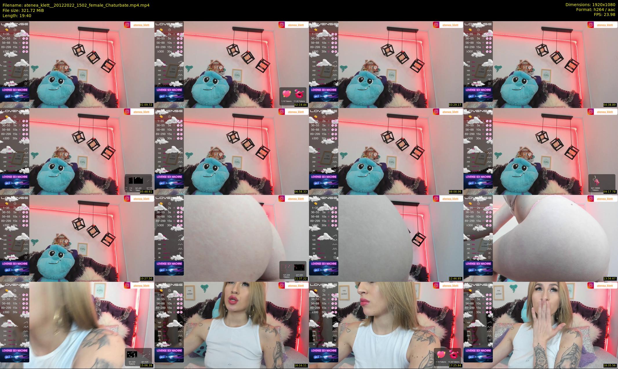 atenea_klett_ — 20 minute Chaturbate female cam show recording, 1080p, Dec 20, 2022