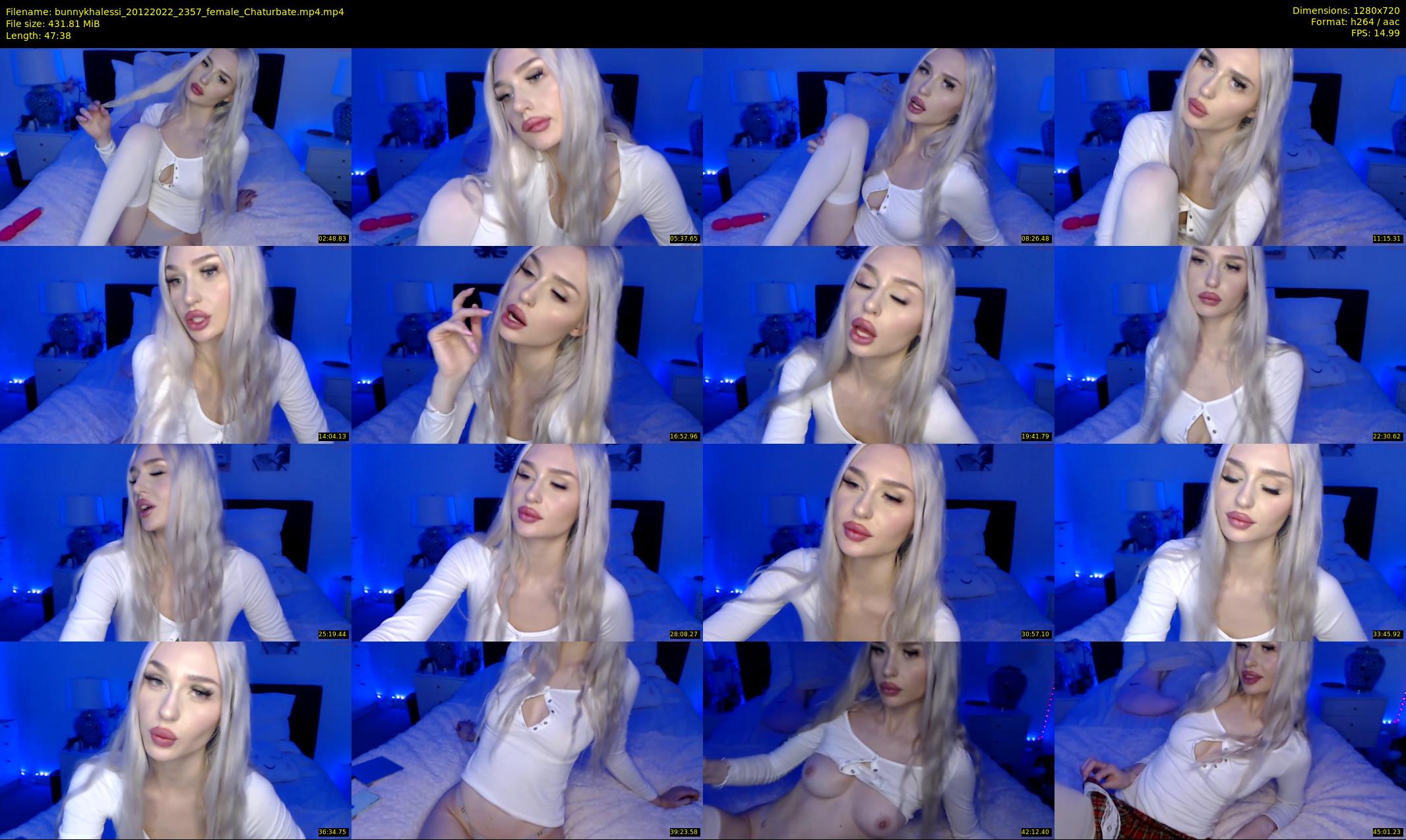 bunnykhalessi — 48 minute Chaturbate female cam show recording, 720p, Dec 20, 2022