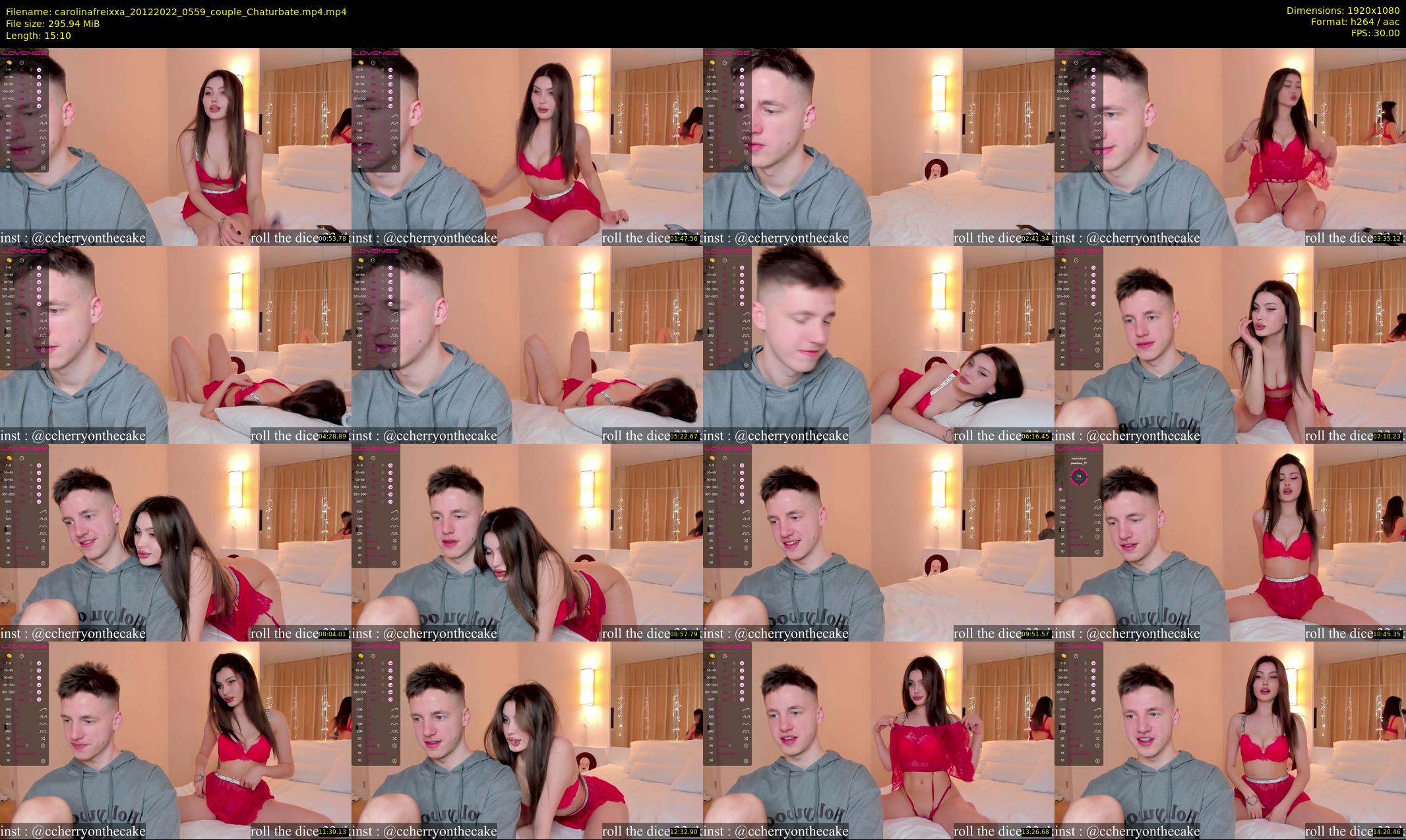carolinafreixxa — 16 minute Chaturbate couple cam show recording, 1080p, Dec 20, 2022
