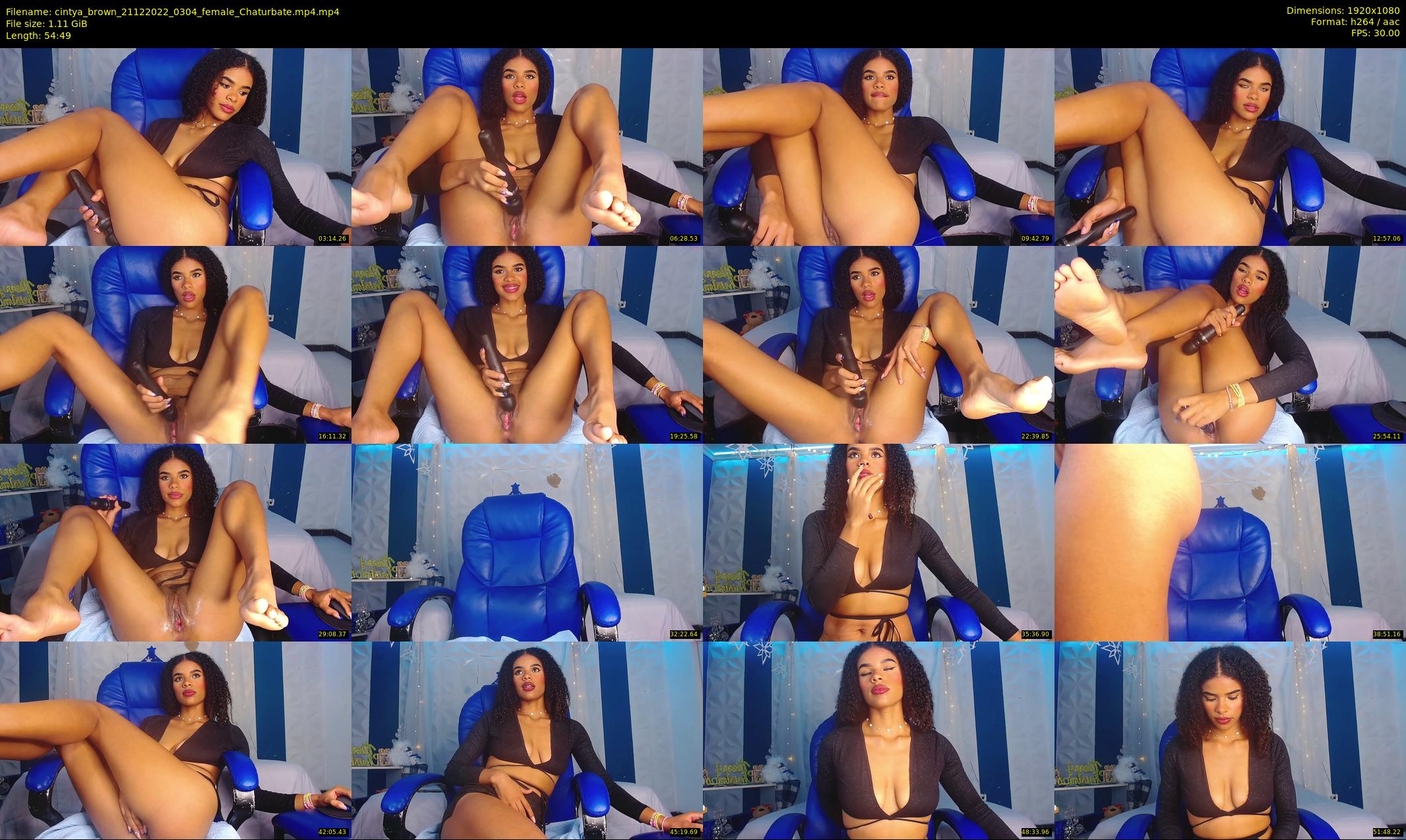 cintya_brown — 55 minute Chaturbate female cam show recording, 1080p, Dec 21, 2022