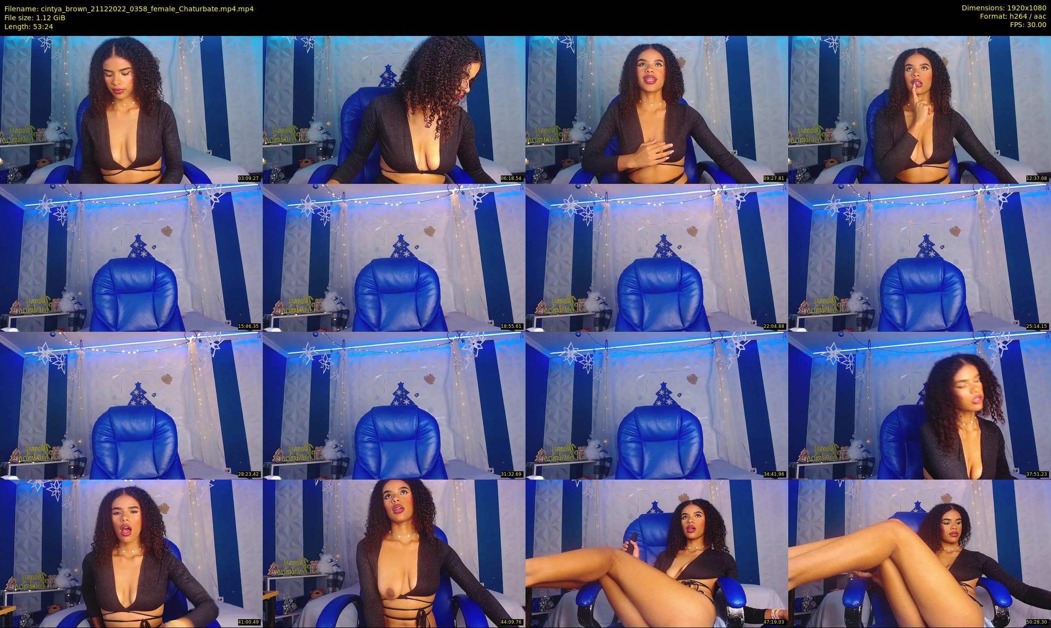 cintya_brown — 54 minute Chaturbate female cam show recording, 1080p, Dec 21, 2022