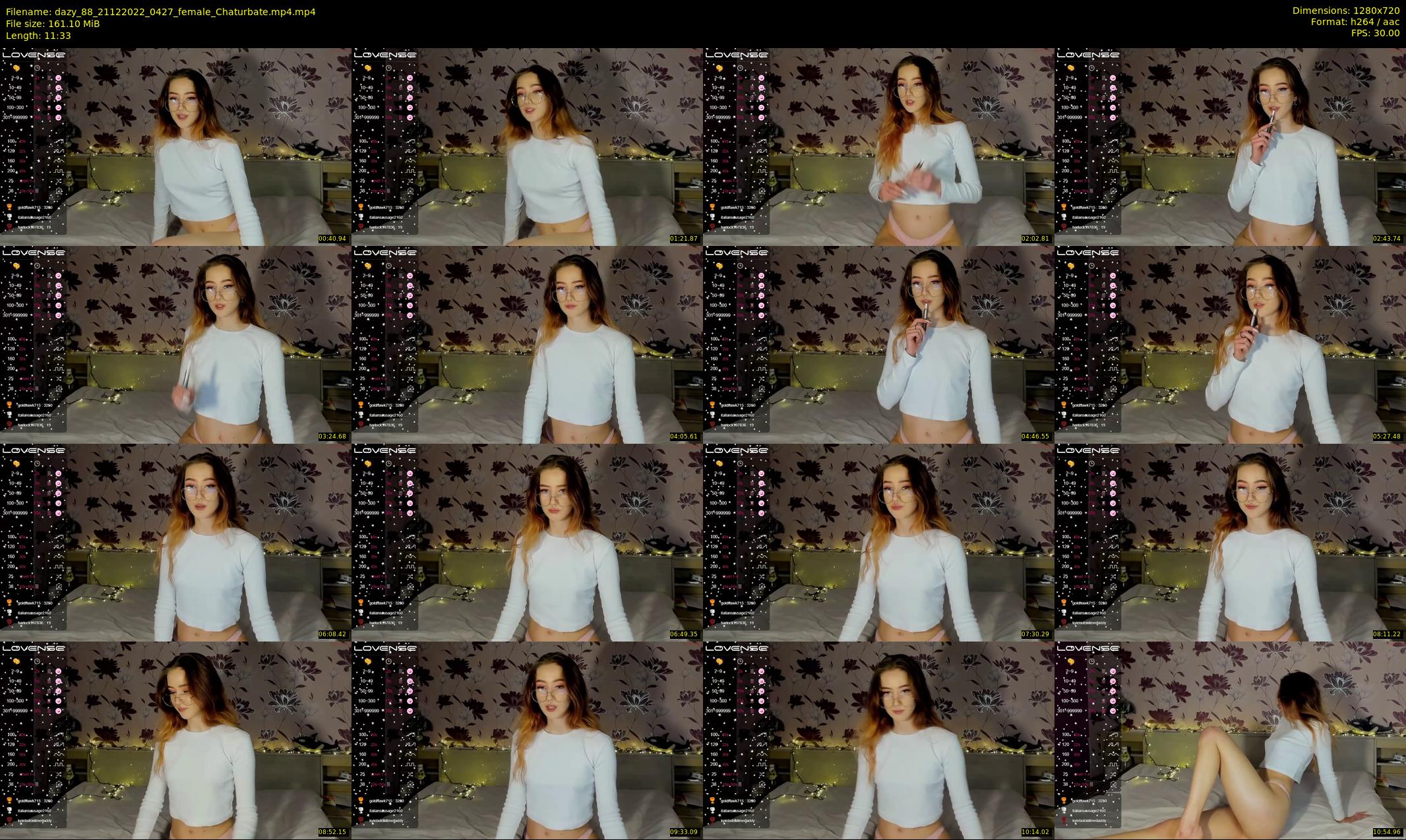 dazy_88 — 12 minute Chaturbate female cam show recording, 720p, Dec 21, 2022