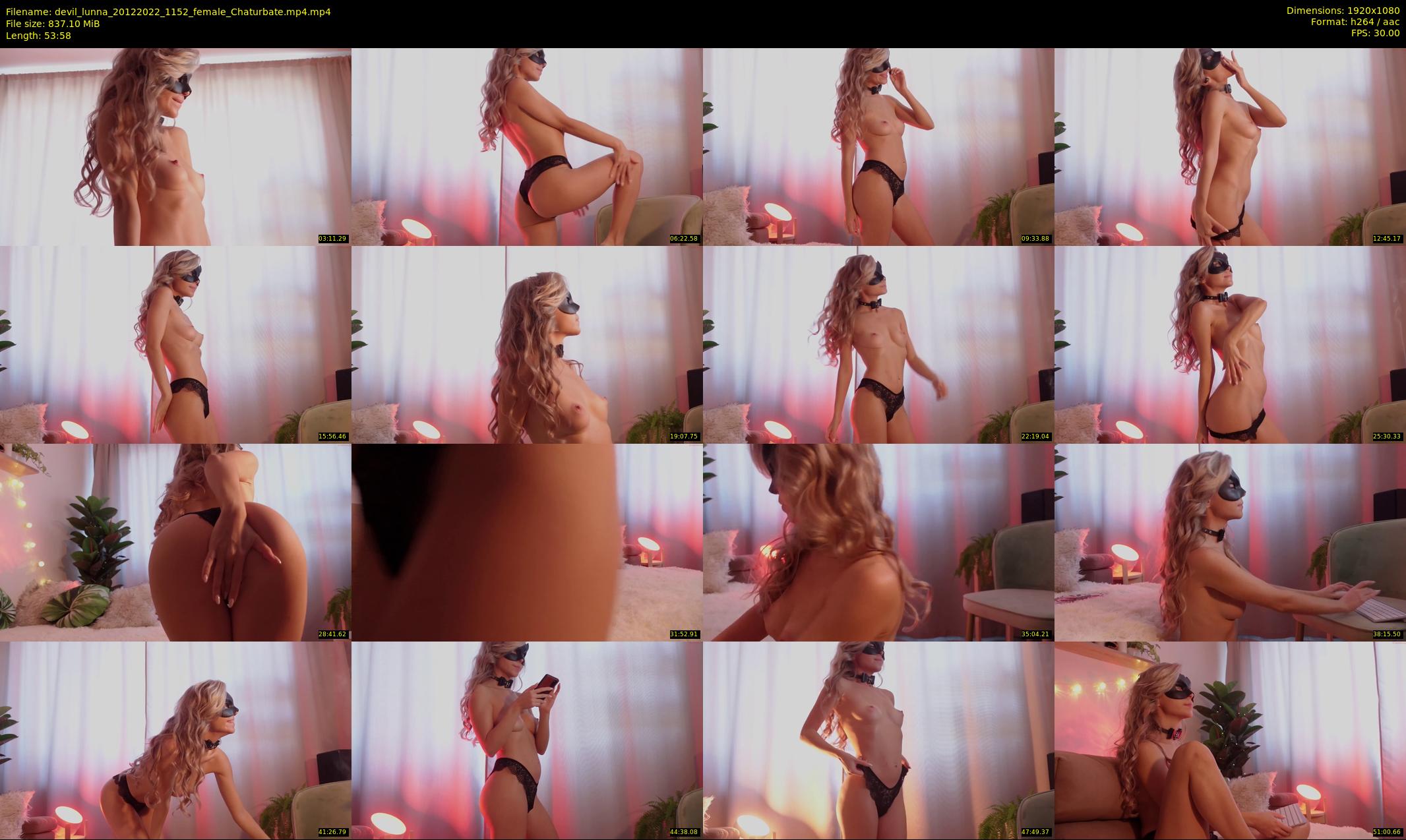 devil_lunna — 54 minute Chaturbate female cam show recording, 1080p, Dec 20, 2022