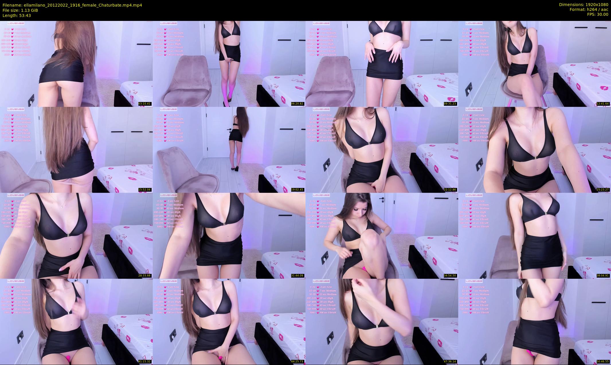 ellamilano — 54 minute Chaturbate female cam show recording, 1080p, Dec 20, 2022