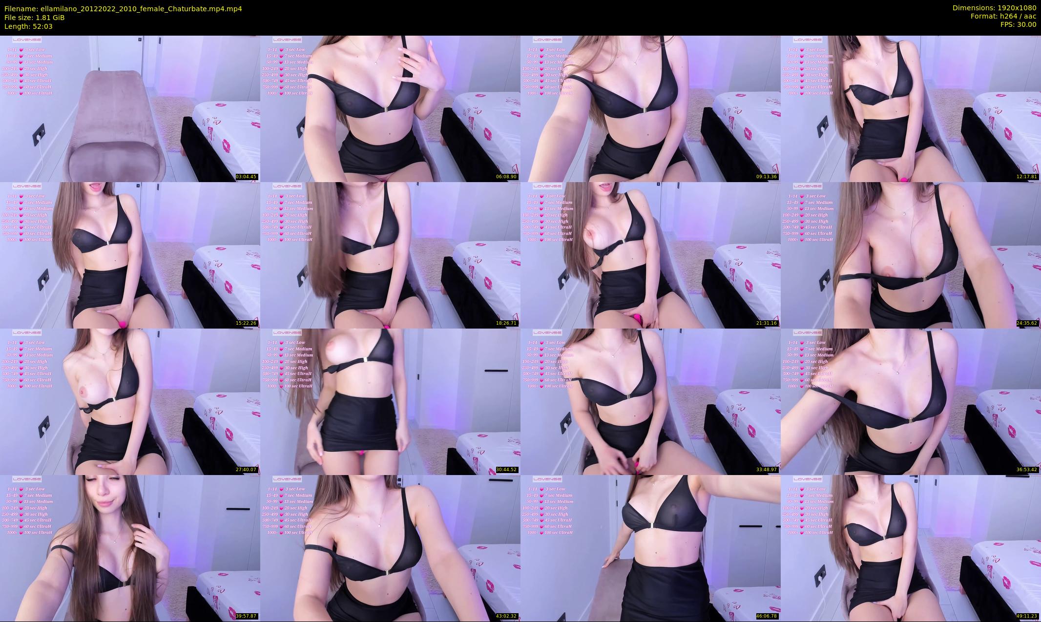 ellamilano — 53 minute Chaturbate female cam show recording, 1080p, Dec 20, 2022