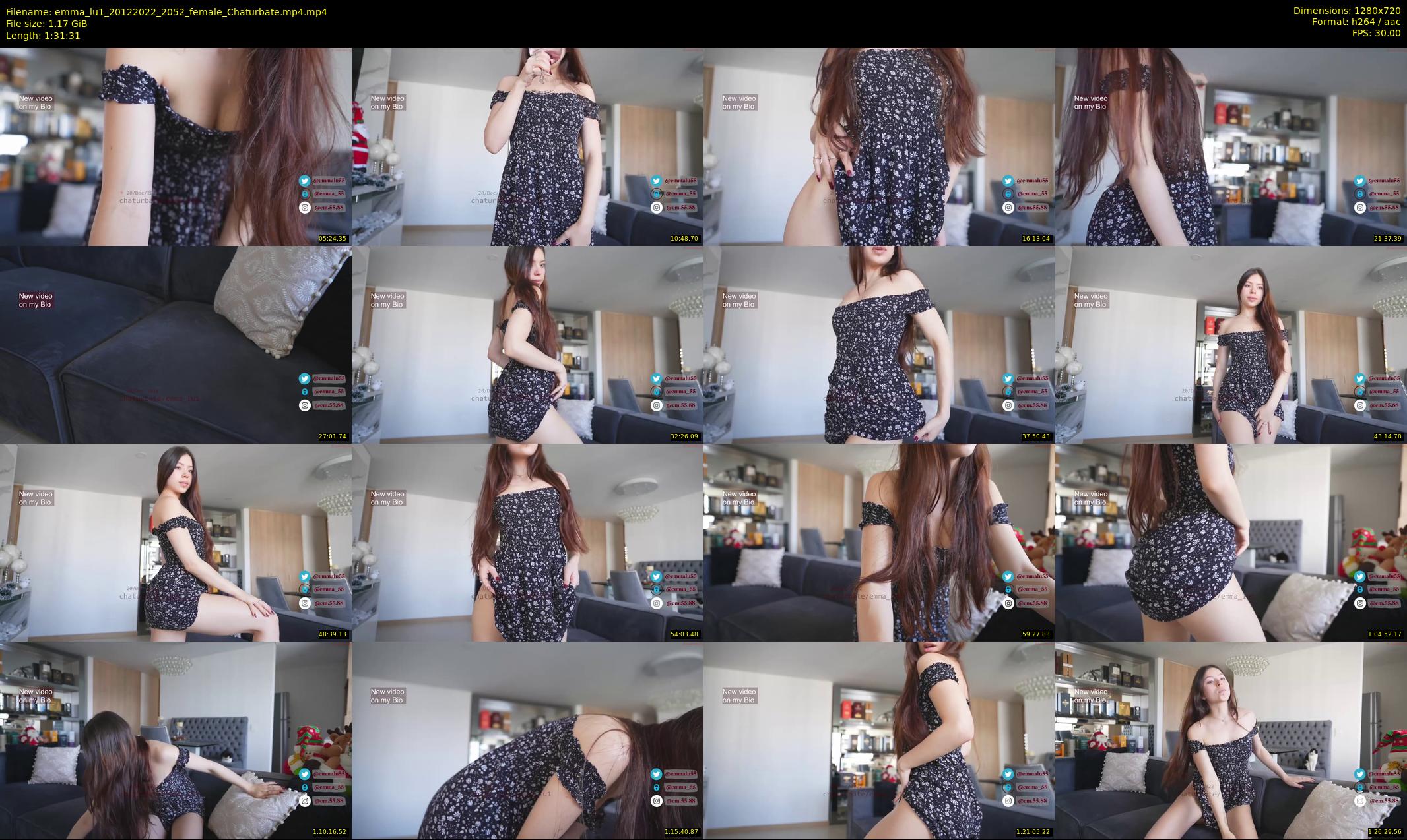 emma_lu1 — 92 minute Chaturbate female cam show recording, 720p, Dec 20, 2022