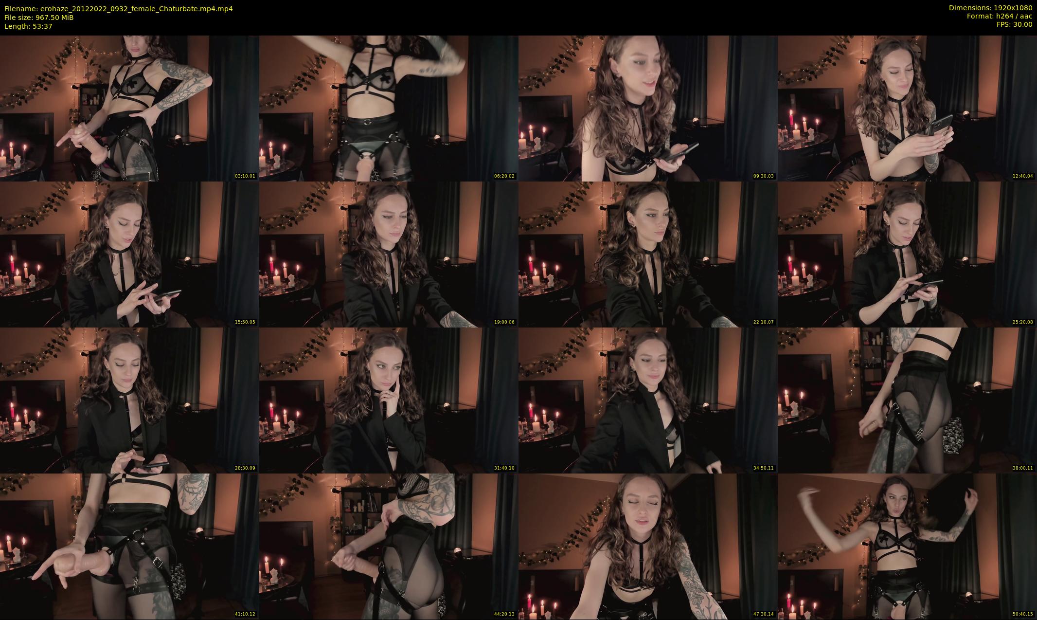 erohaze — 54 minute Chaturbate female cam show recording, 1080p, Dec 20, 2022