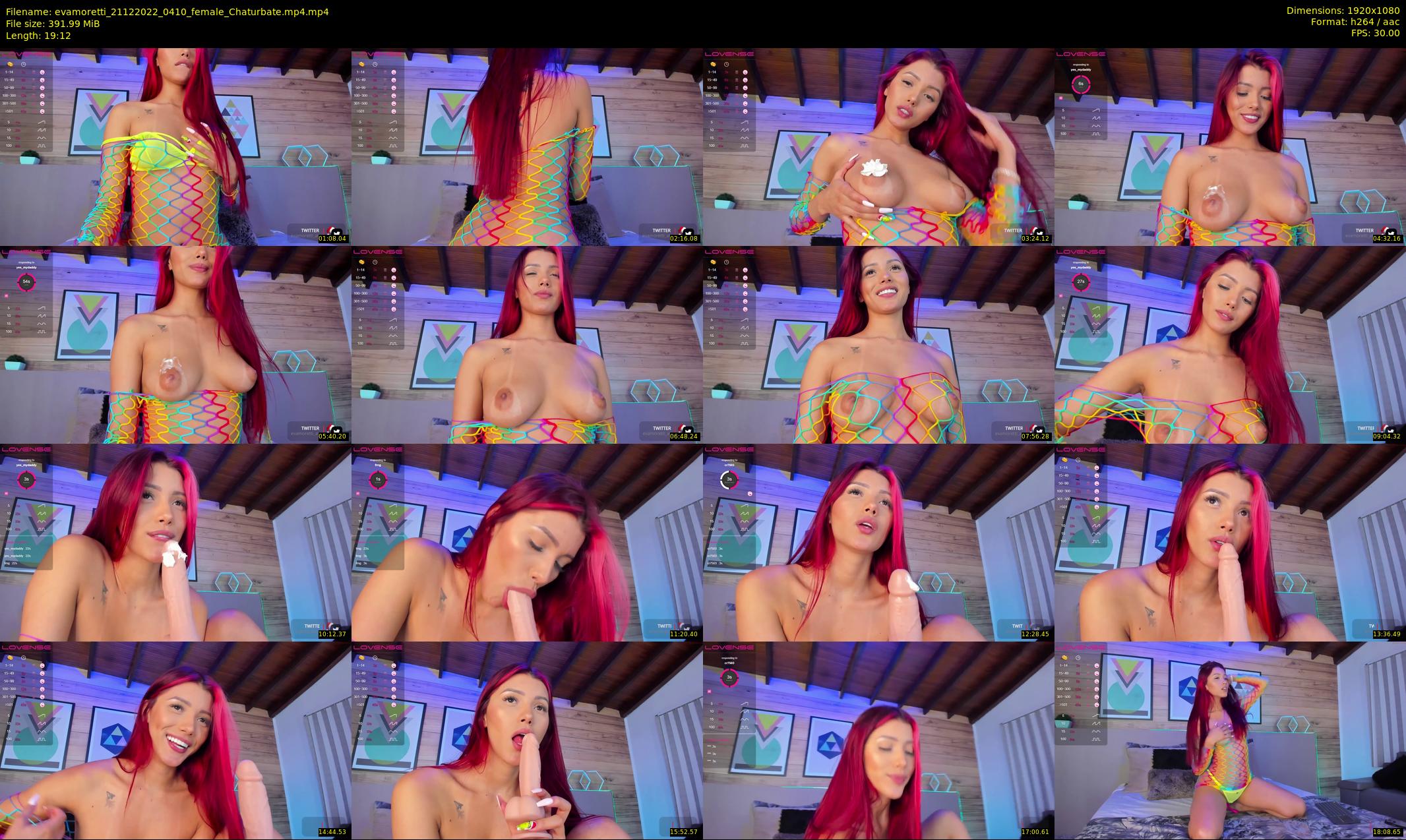 evamoretti — 20 minute Chaturbate female cam show recording, 1080p, Dec 21, 2022