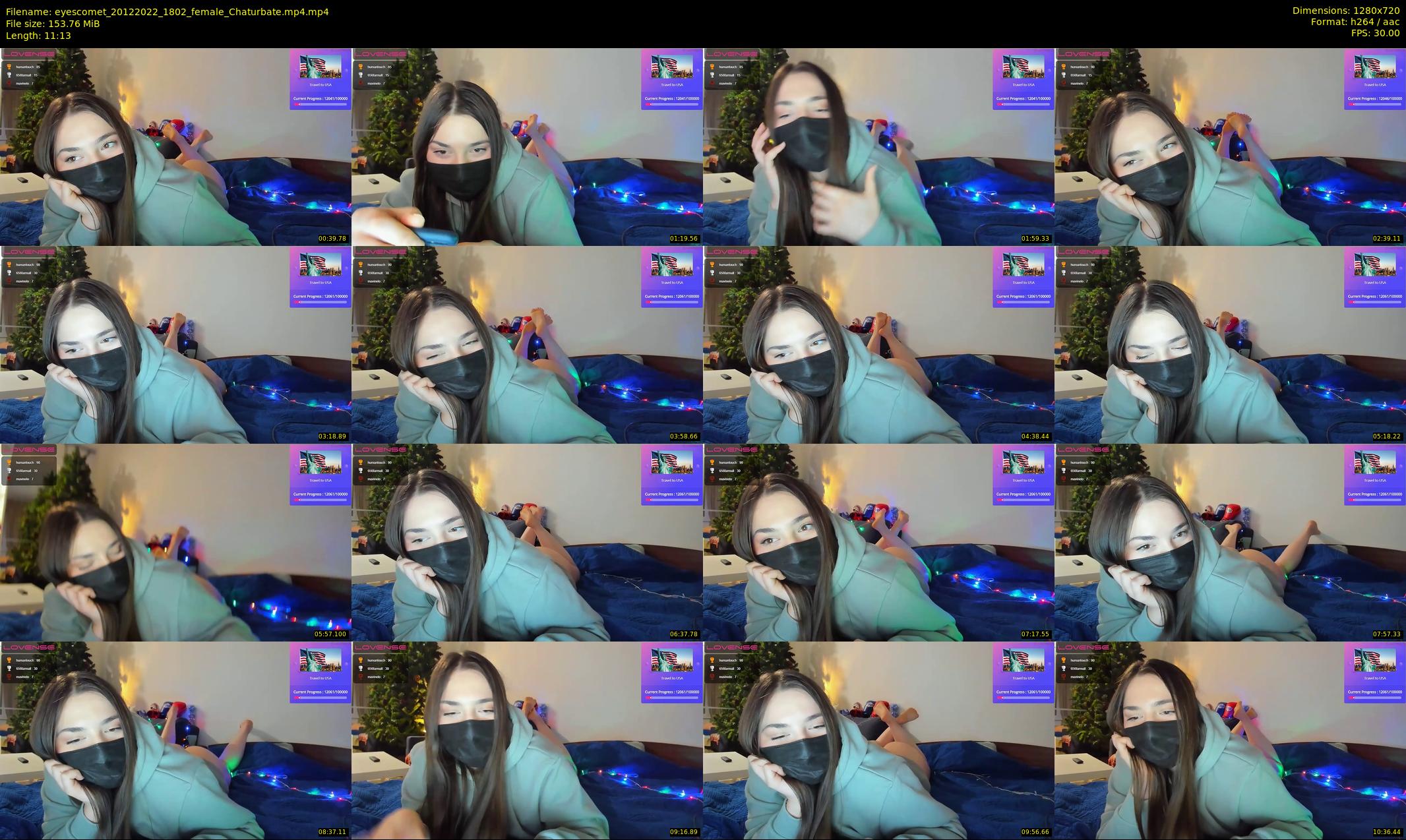 eyescomet — 12 minute Chaturbate female cam show recording, 720p, Dec 20, 2022
