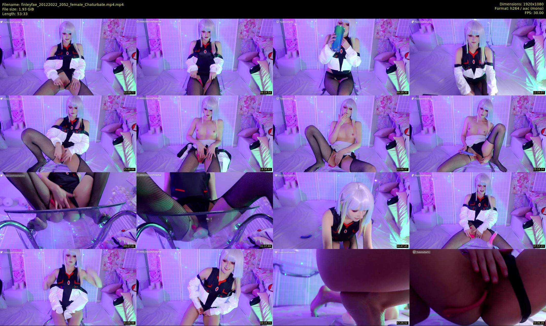 finleyfae — 54 minute Chaturbate female cam show recording, 1080p, Dec 20, 2022