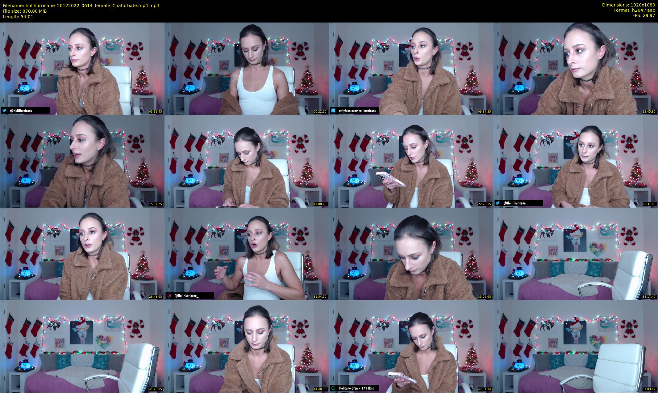 holihurricane — 55 minute Chaturbate female cam show recording, 1080p, Dec 20, 2022