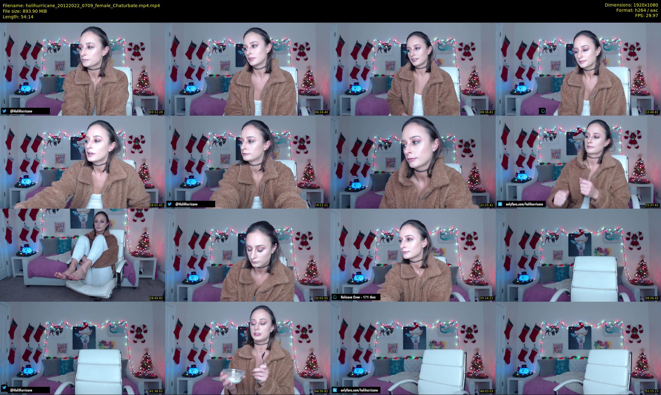 holihurricane — 55 minute Chaturbate female cam show recording, 1080p, Dec 20, 2022
