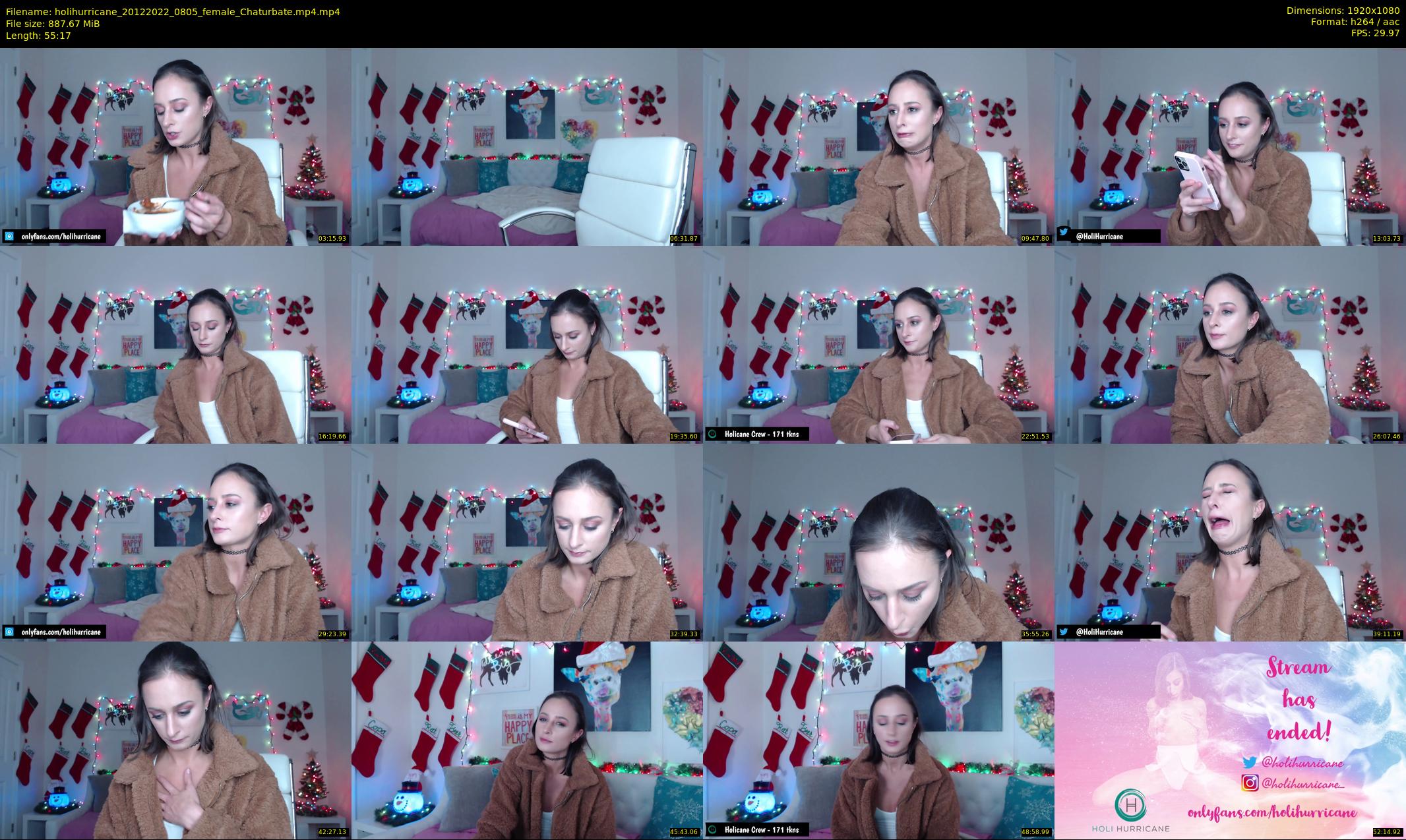 holihurricane — 56 minute Chaturbate female cam show recording, 1080p, Dec 20, 2022