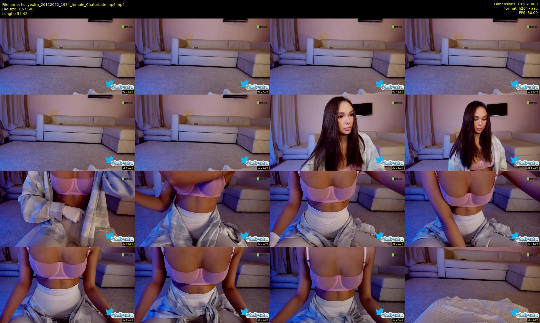 hollyextra — 55 minute Chaturbate female cam show recording, 1080p, Dec 20, 2022