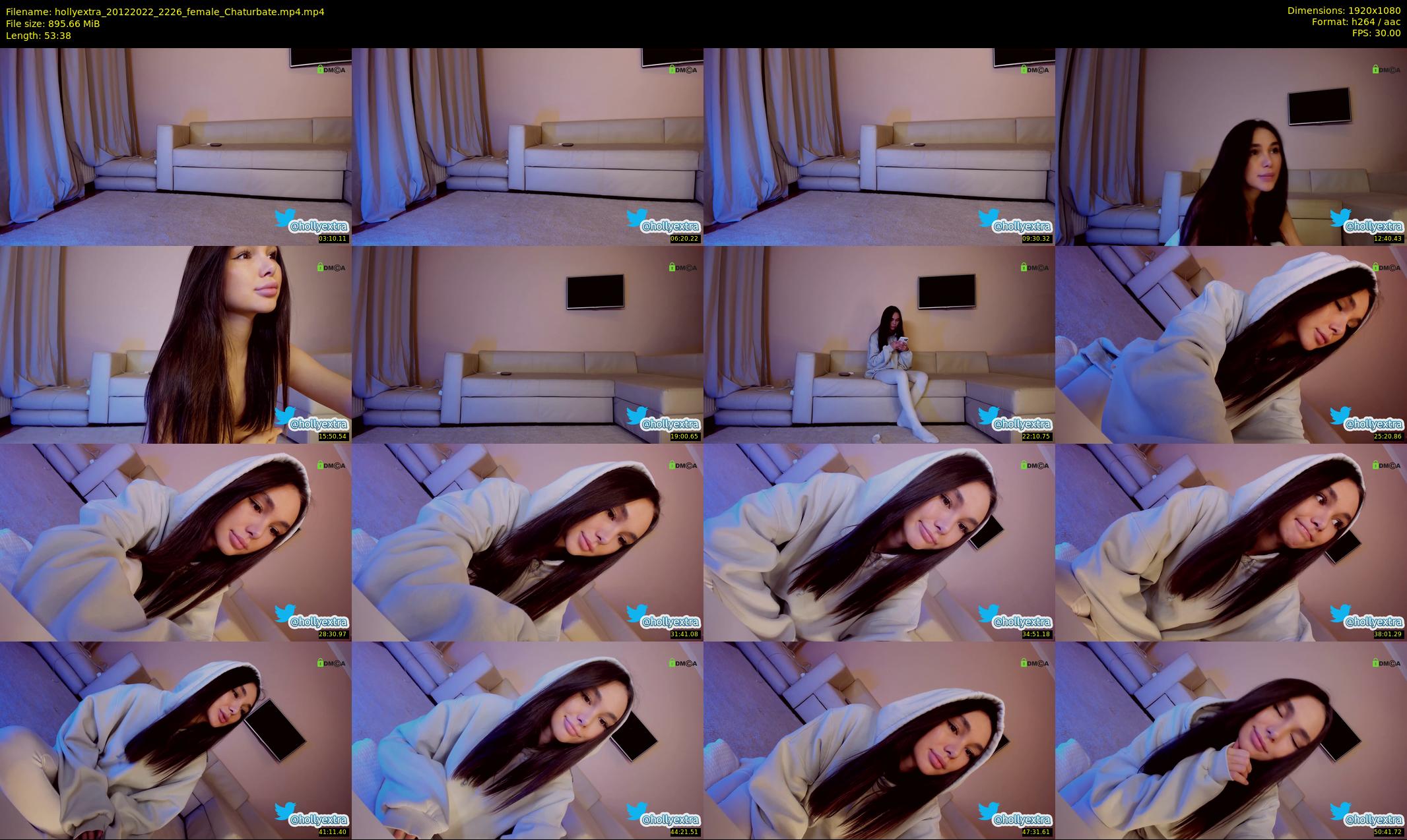 hollyextra — 54 minute Chaturbate female cam show recording, 1080p, Dec 20, 2022