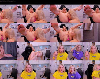hottyblonds — 54 minute Chaturbate couple cam show recording, 1080p, Dec 21, 2022