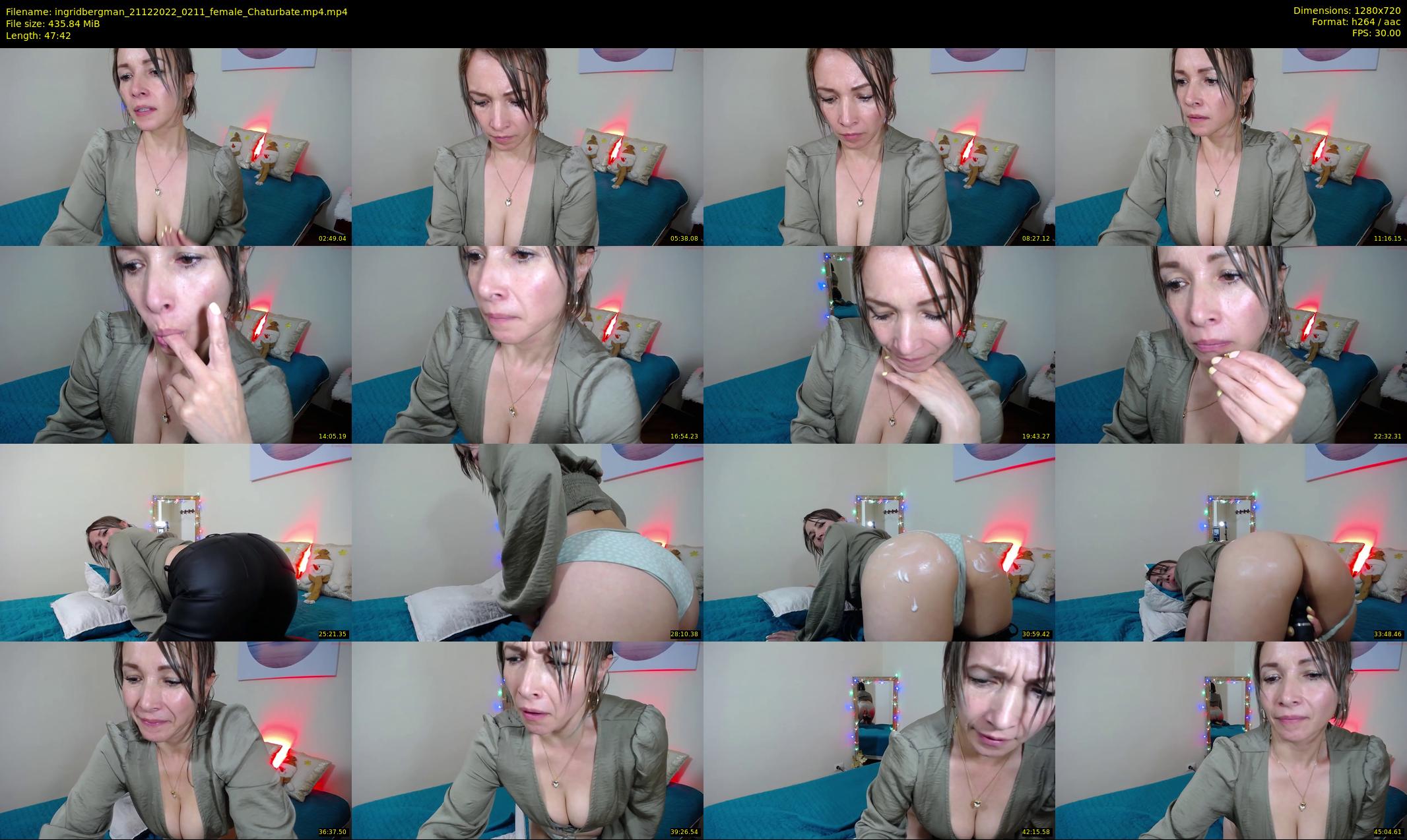 ingridbergman — 48 minute Chaturbate female cam show recording, 720p, Dec 21, 2022