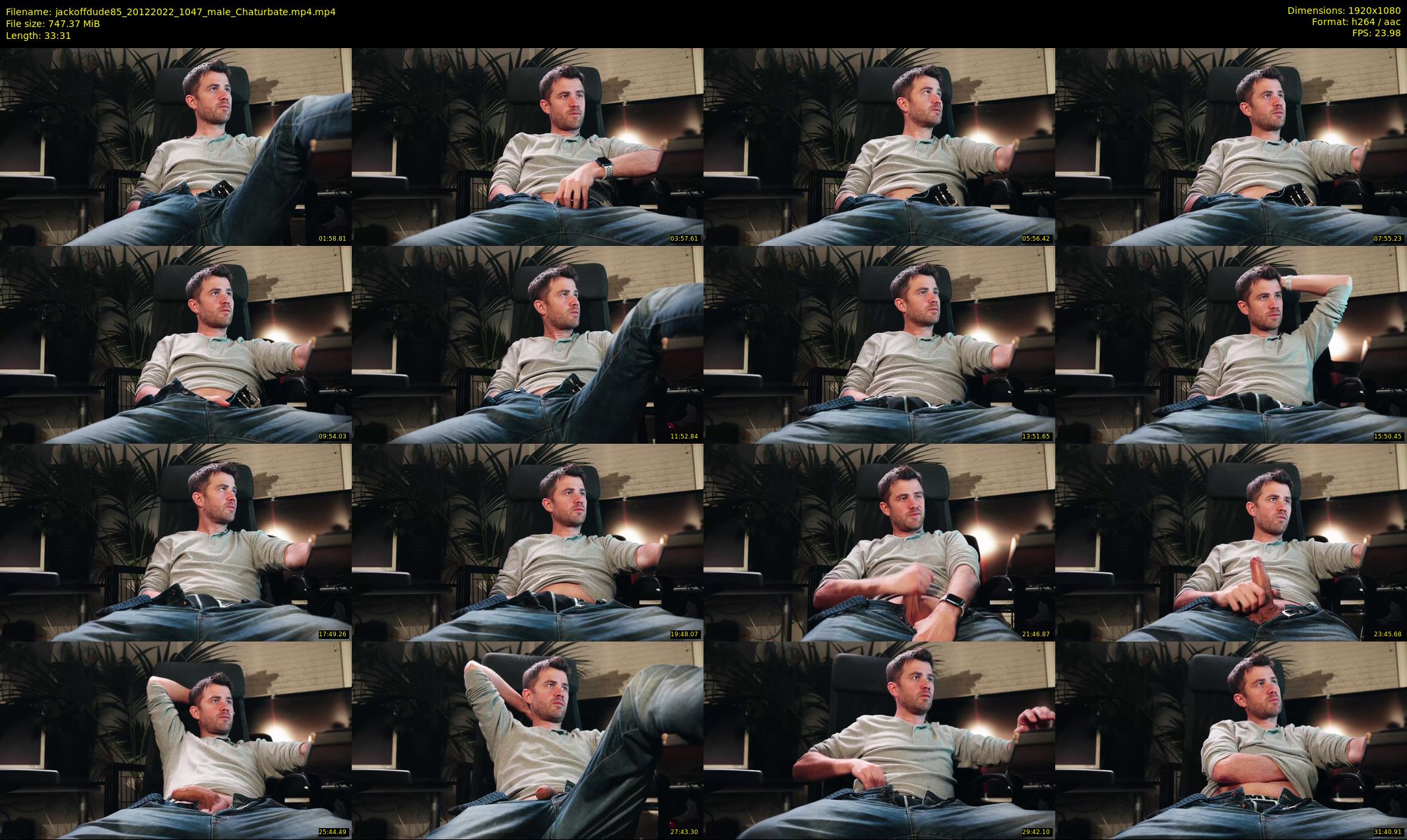 jackoffdude85 — 34 minute Chaturbate male cam show recording, 1080p, Dec 20, 2022