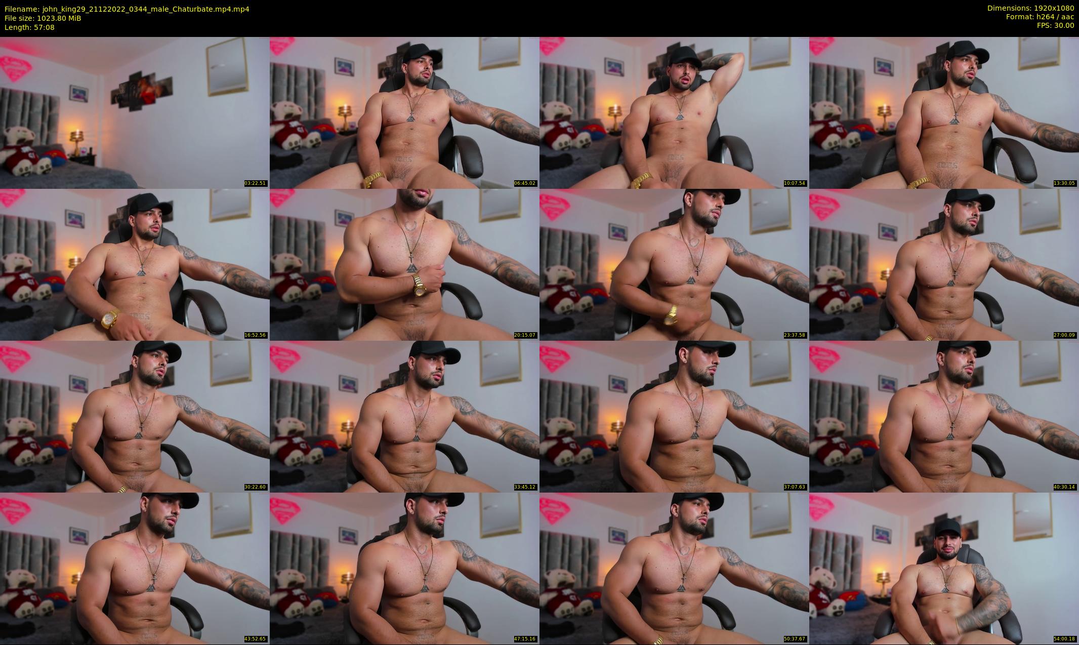 john_king29 — 58 minute Chaturbate male cam show recording, 1080p, Dec 21, 2022