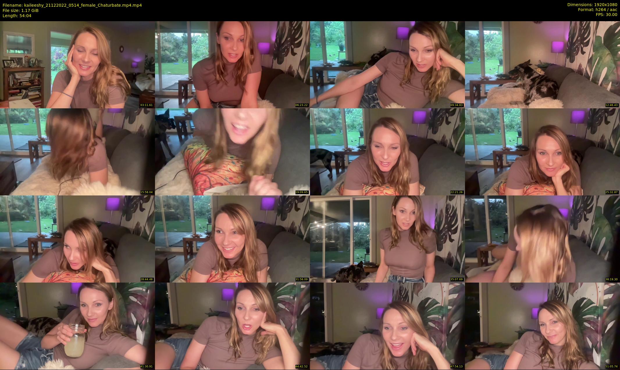 kaileeshy — 55 minute Chaturbate female cam show recording, 1080p, Dec 21, 2022