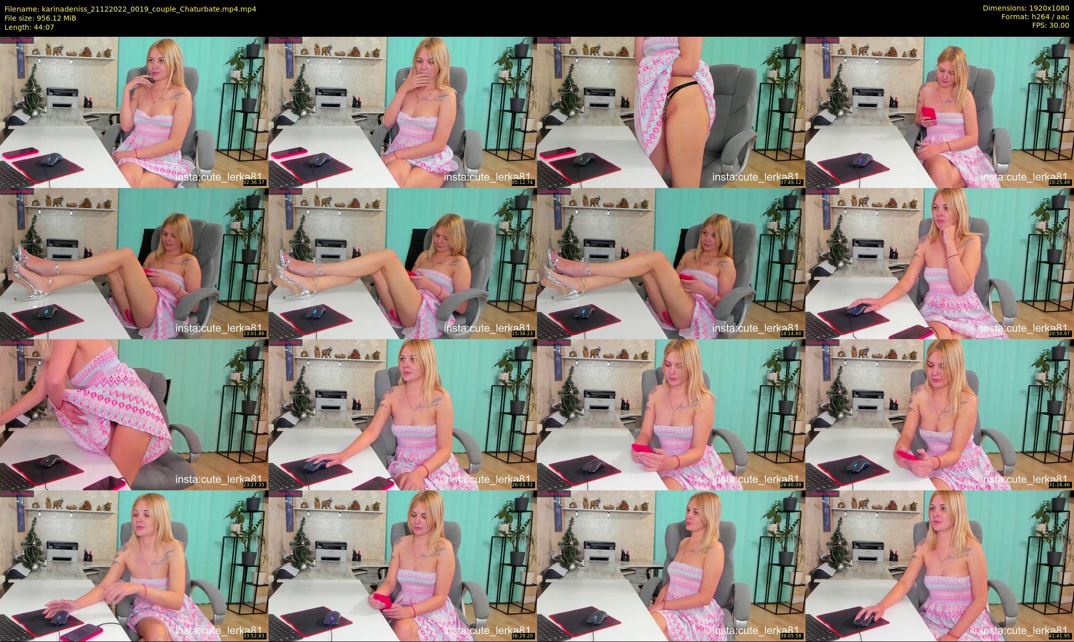 karinadeniss — 45 minute Chaturbate couple cam show recording, 1080p, Dec 21, 2022