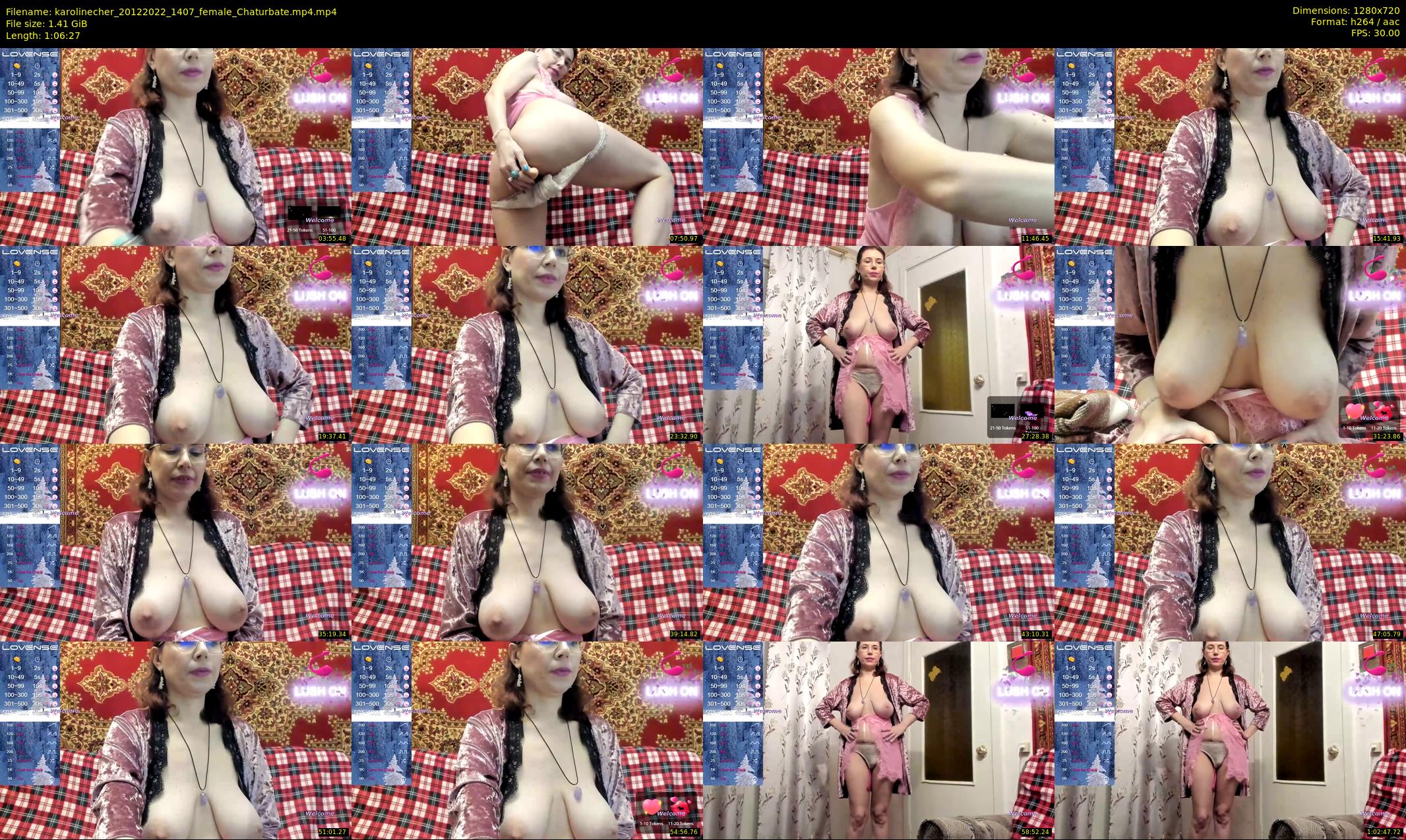 karolinecher — 67 minute Chaturbate female cam show recording, 720p, Dec 20, 2022