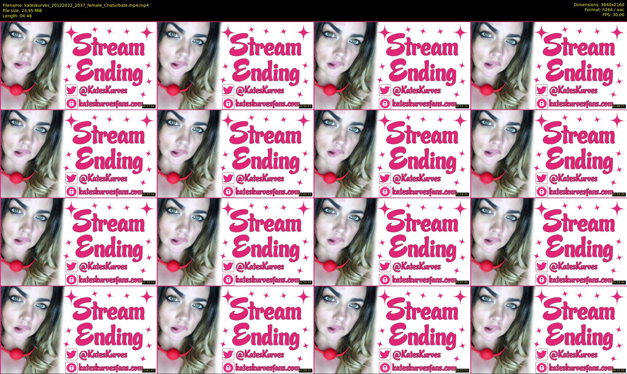 kateskurves — 5 minute Chaturbate female cam show recording, 4K, Dec 20, 2022