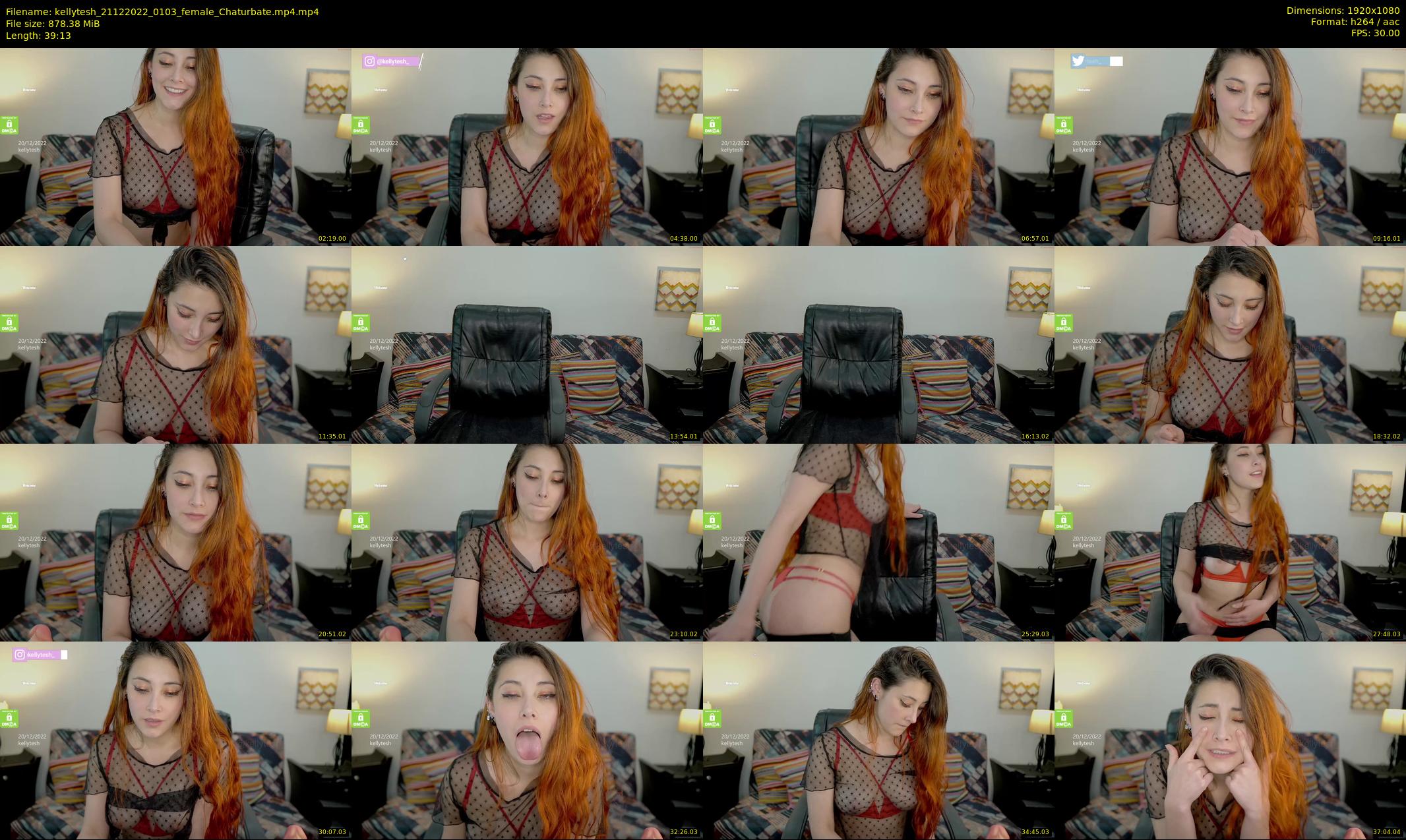 kellytesh — 40 minute Chaturbate female cam show recording, 1080p, Dec 21, 2022