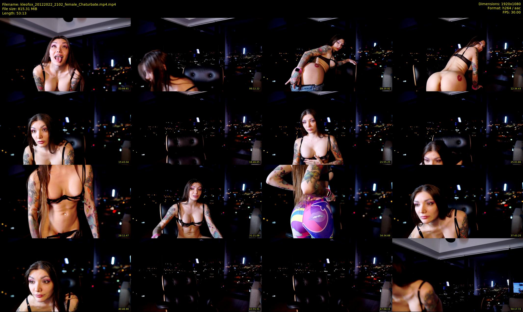 kleofox — 54 minute Chaturbate female cam show recording, 1080p, Dec 20, 2022
