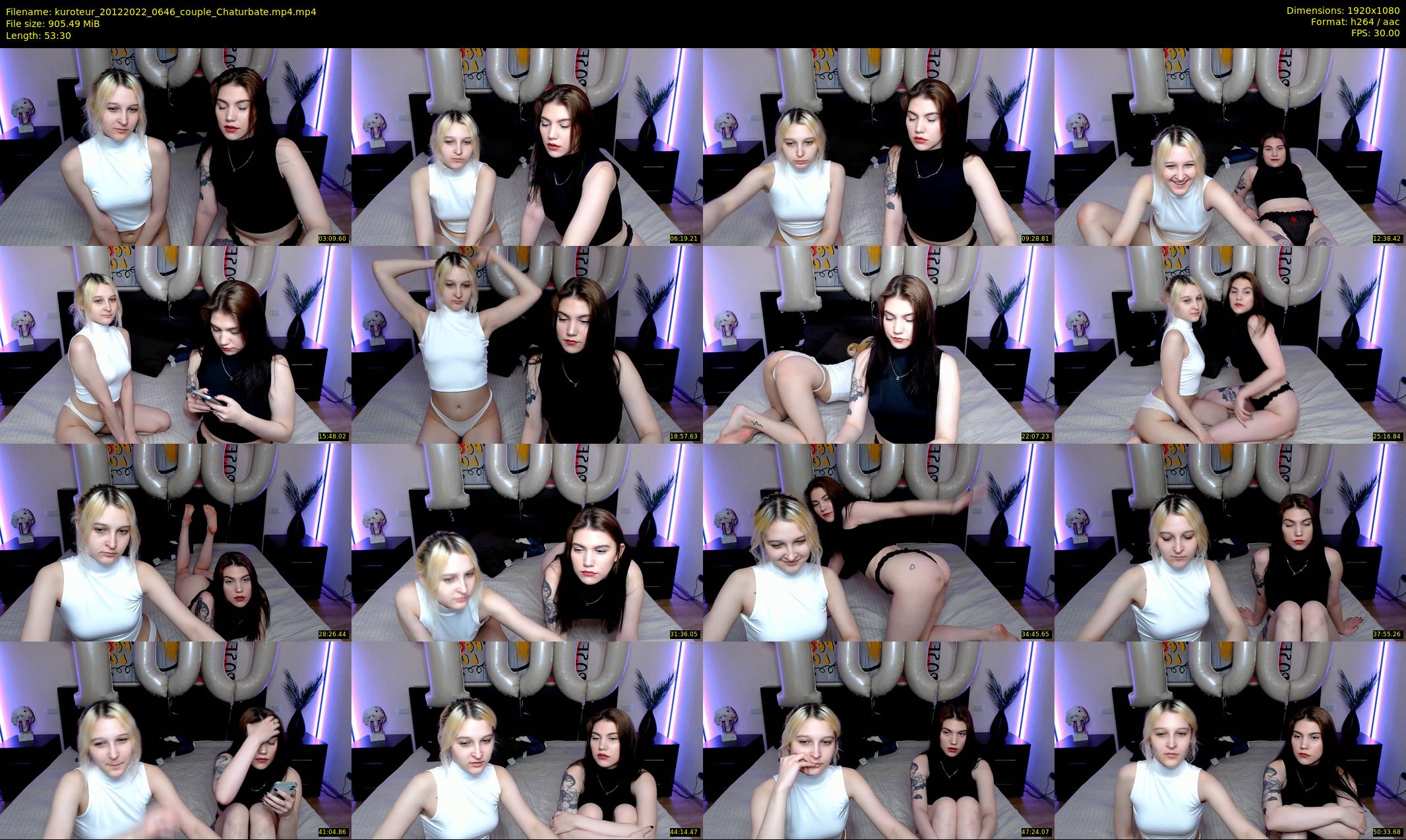 kuroteur — 54 minute Chaturbate couple cam show recording, 1080p, Dec 20, 2022