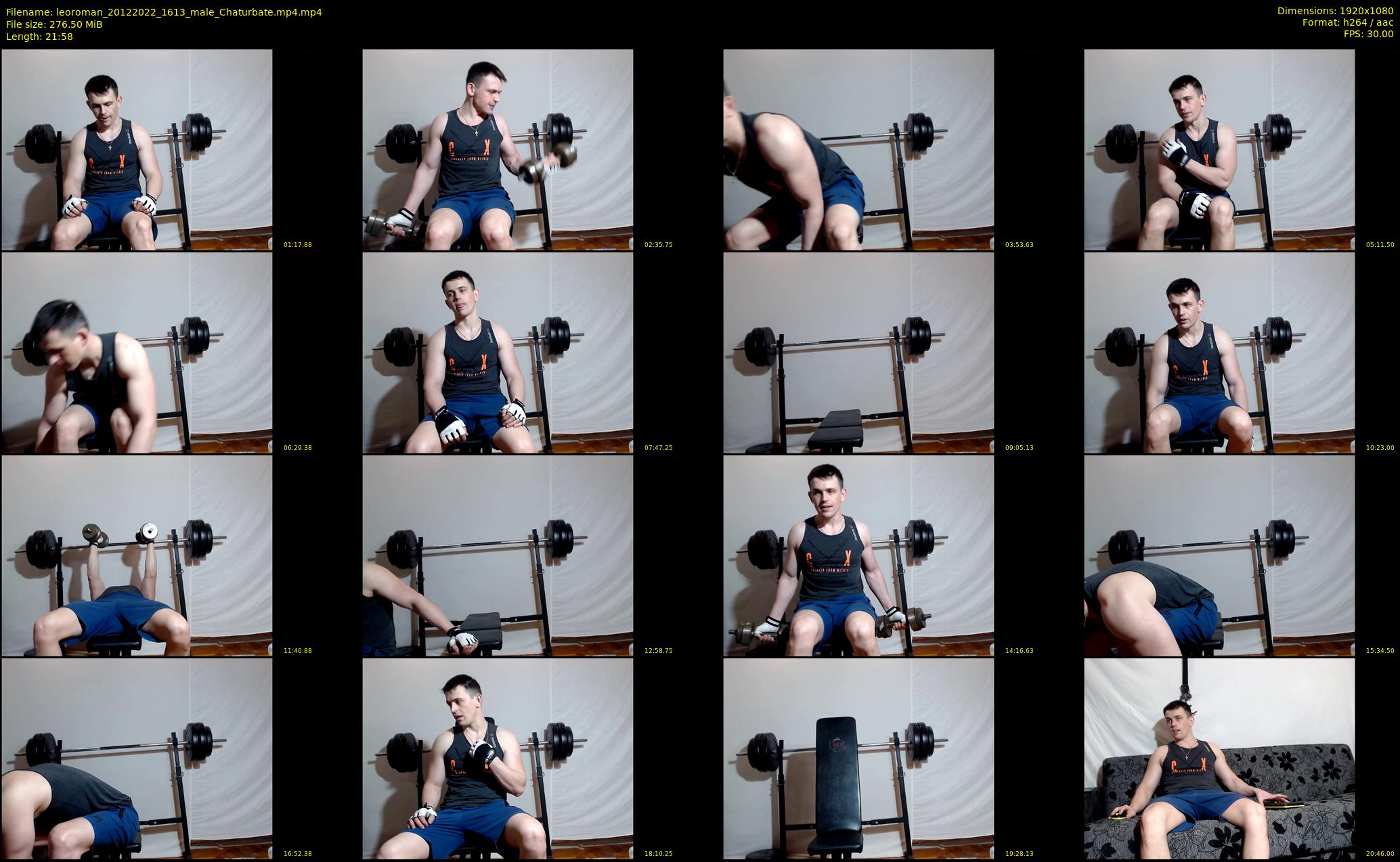 leoroman — 22 minute Chaturbate male cam show recording, 1080p, Dec 20, 2022