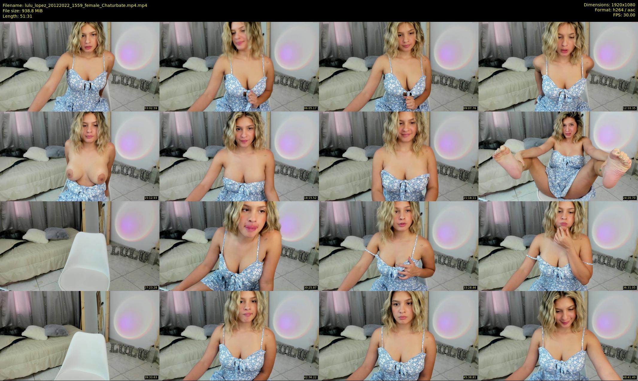 lulu_lopez — 52 minute Chaturbate female cam show recording, 1080p, Dec 20, 2022