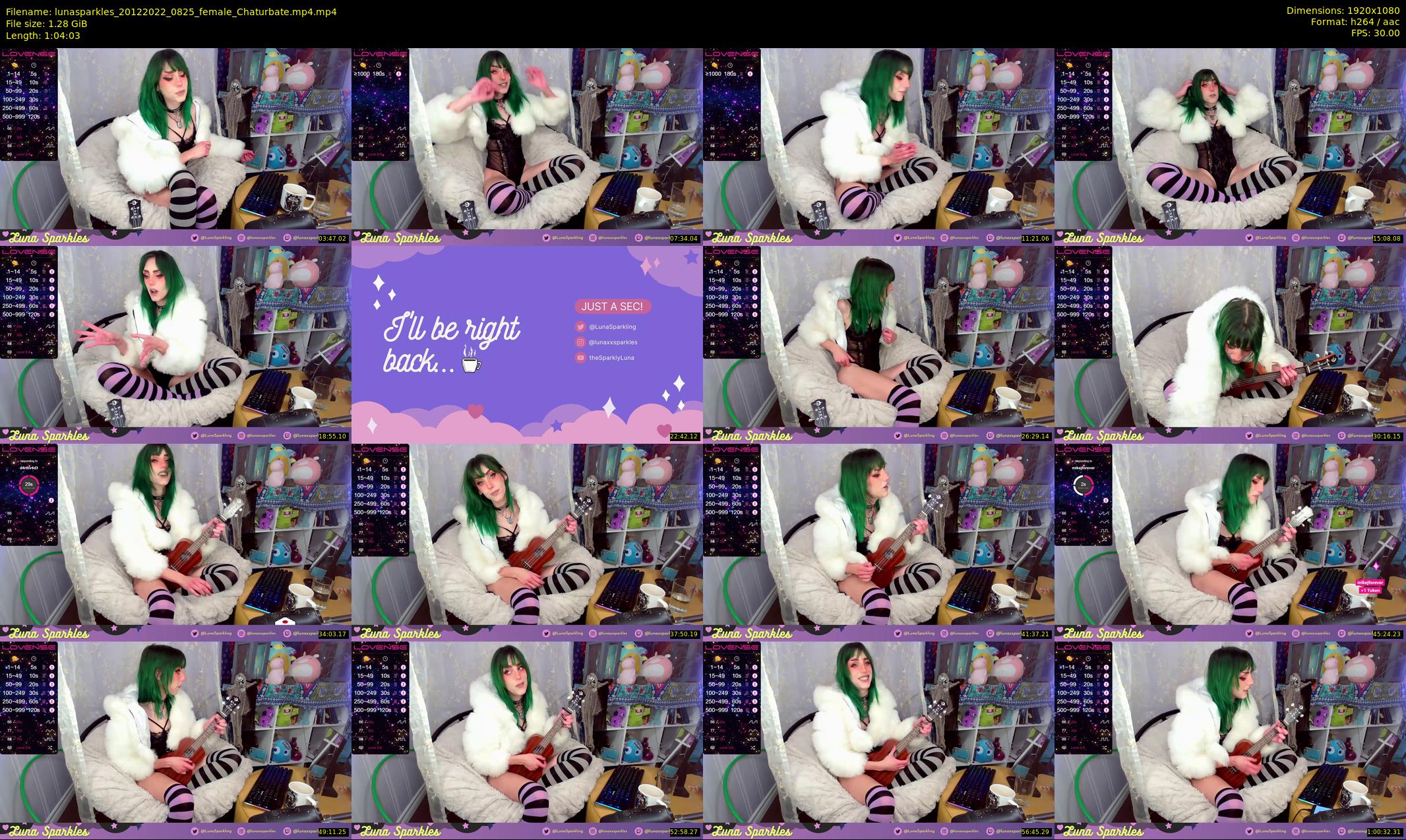 lunasparkles — 65 minute Chaturbate female cam show recording, 1080p, Dec 20, 2022
